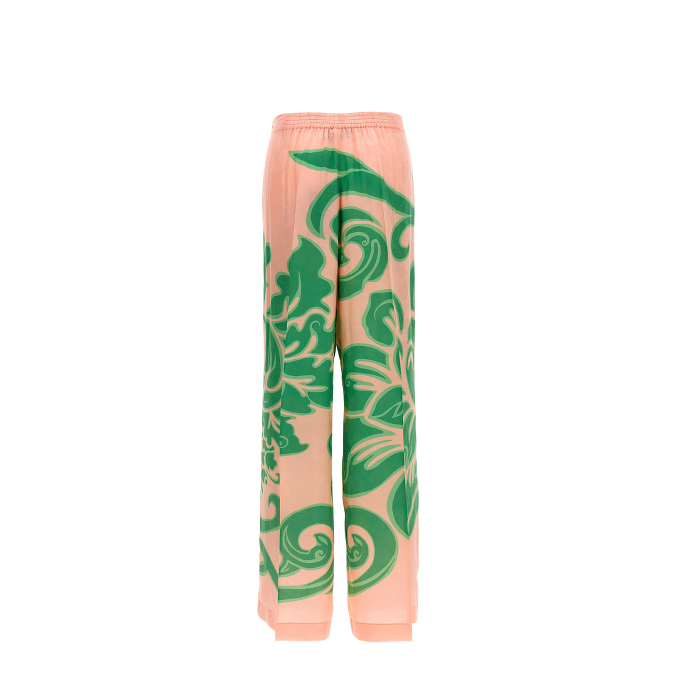 Wide Printed Trousers Blend - Image 2