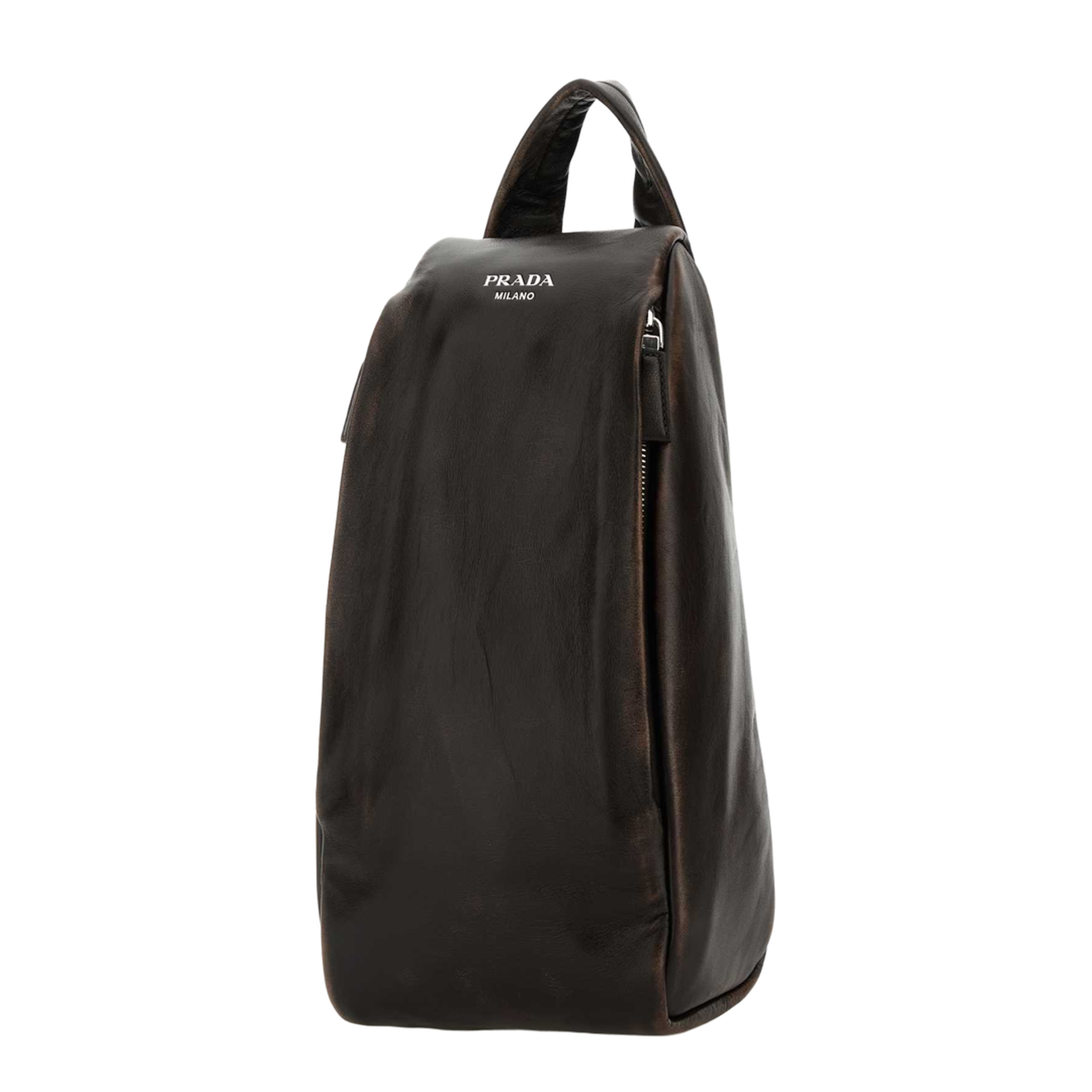 Dark Brown Nappa Leather Backpack - Image 4