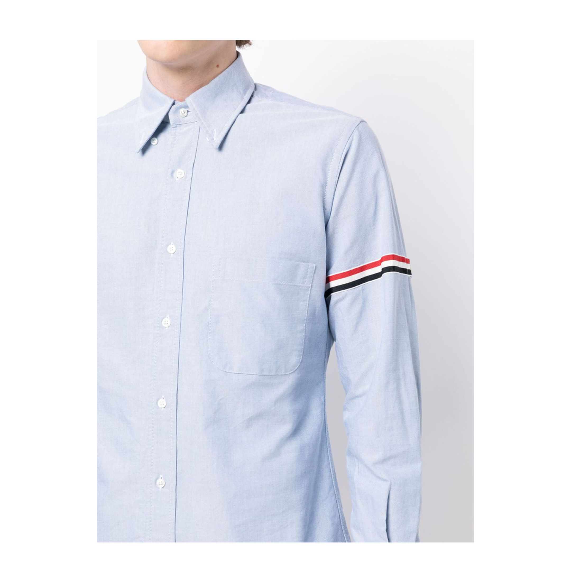 Oxford Classic Armband Shirt - Light Blue - Image 2