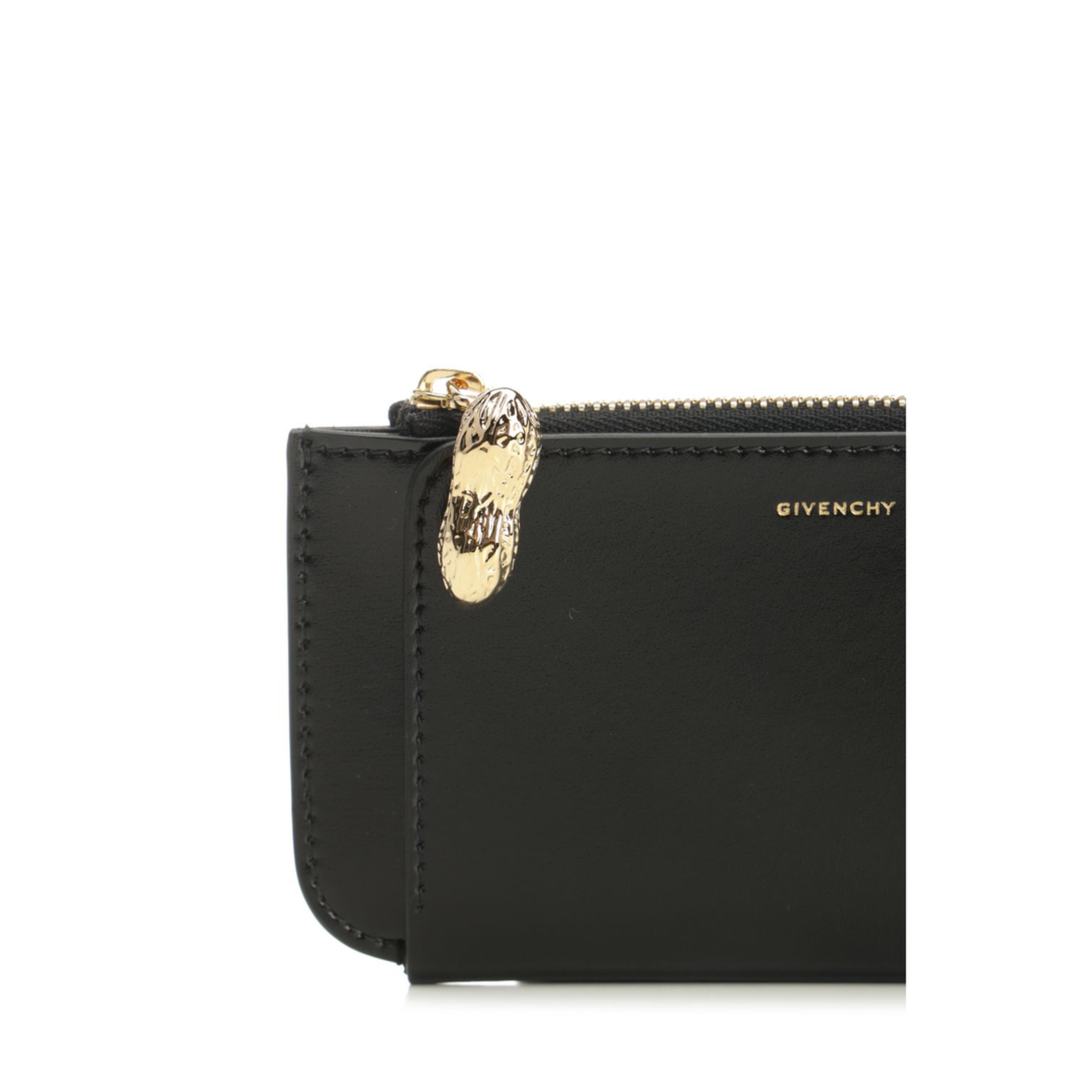 Lucky Charms Zipped Card Holder In Box Leather - Black - Image 4
