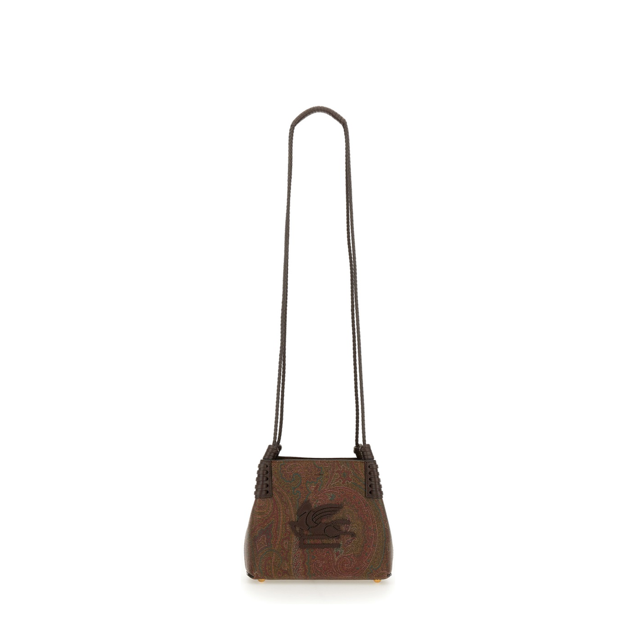 Arnica Libra Mini Paisley Jacquard Cotton Tote - Brown - Image 2