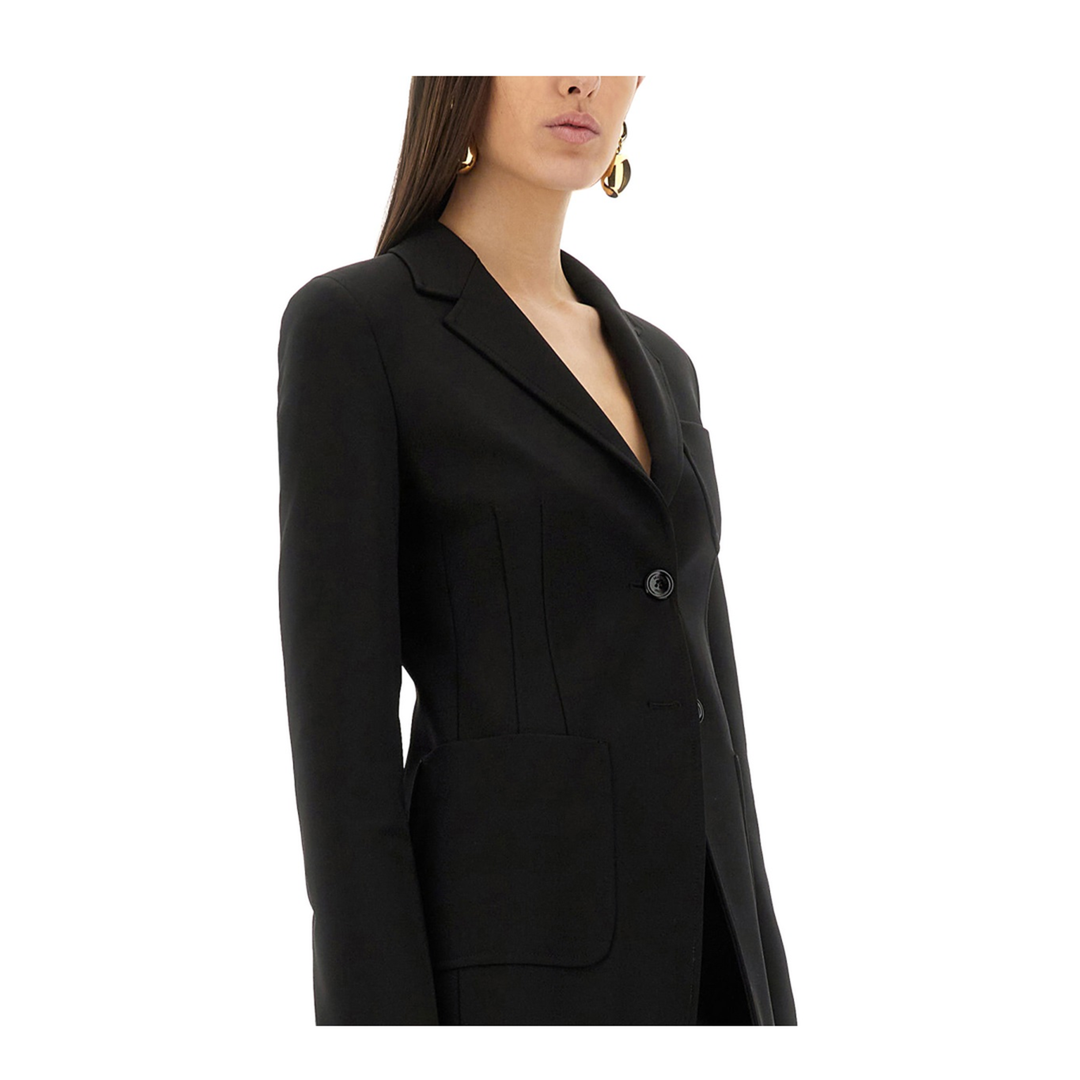 Single-Breasted Blazer - Beige - Image 4