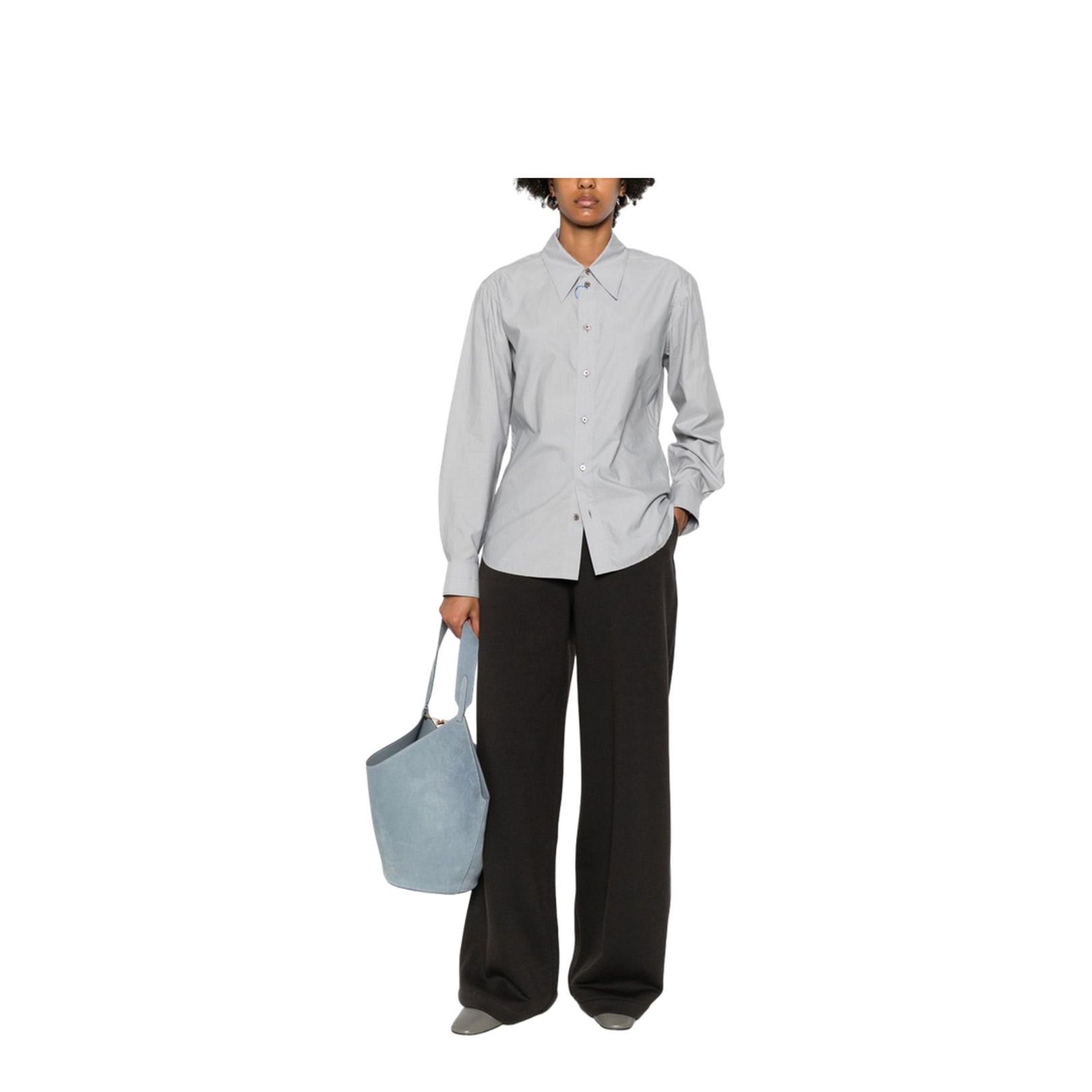 Dark Roast Wide Leg High Waist Trousers - Image 2