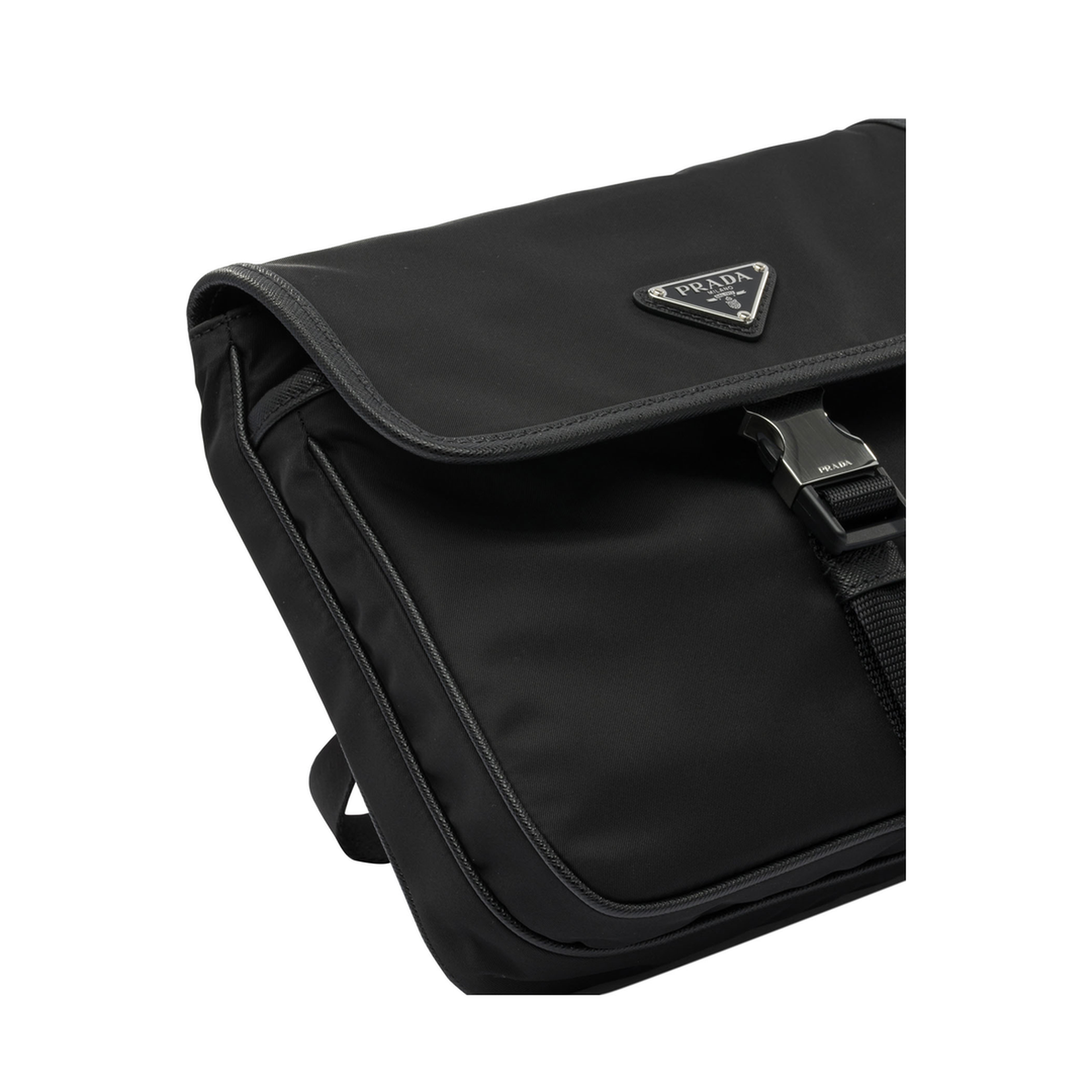 Re-Nylon and Saffiano Leather Shoulder Bag - Image 4