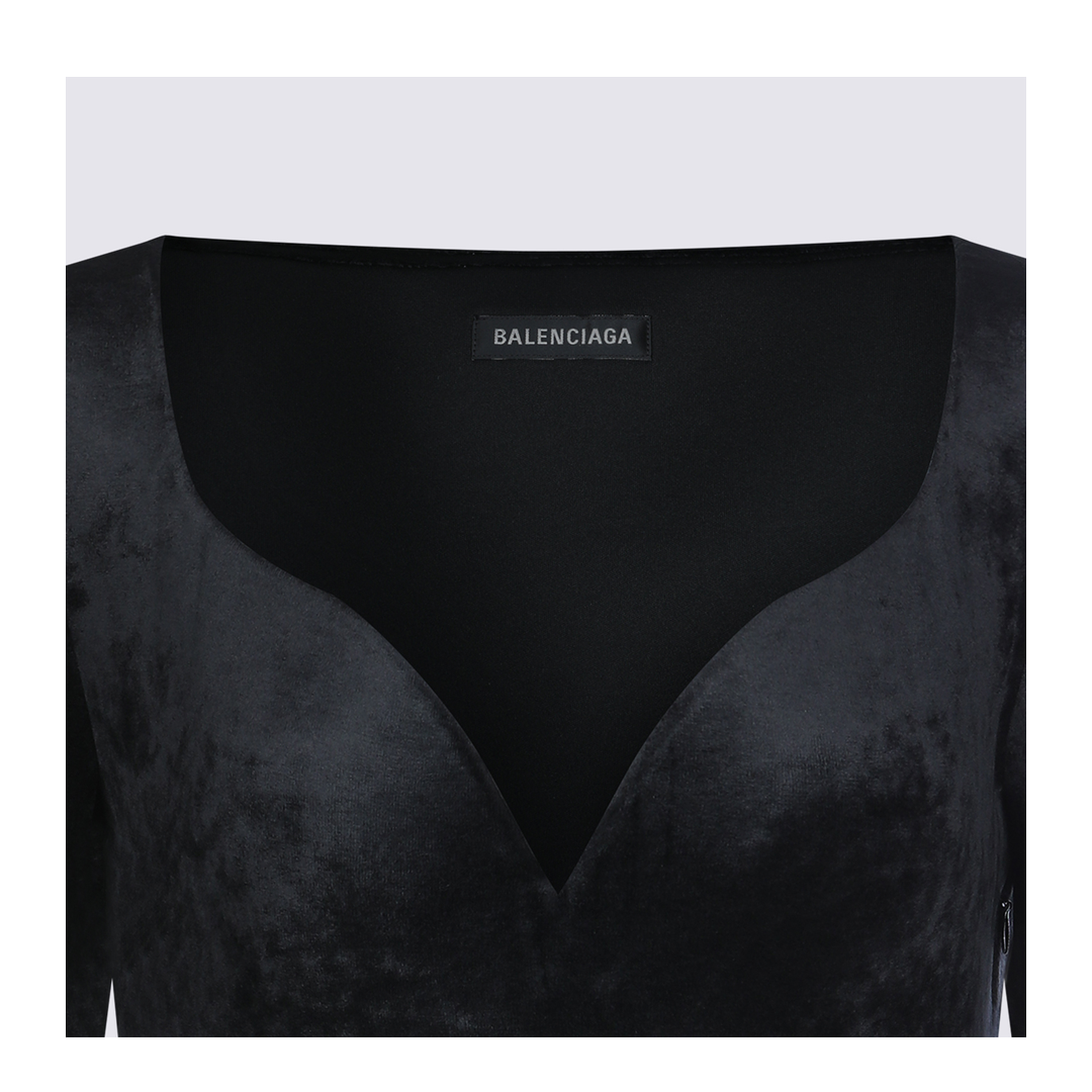 Sweetheart Neckline Dress In Velvet Jersey - Image 5