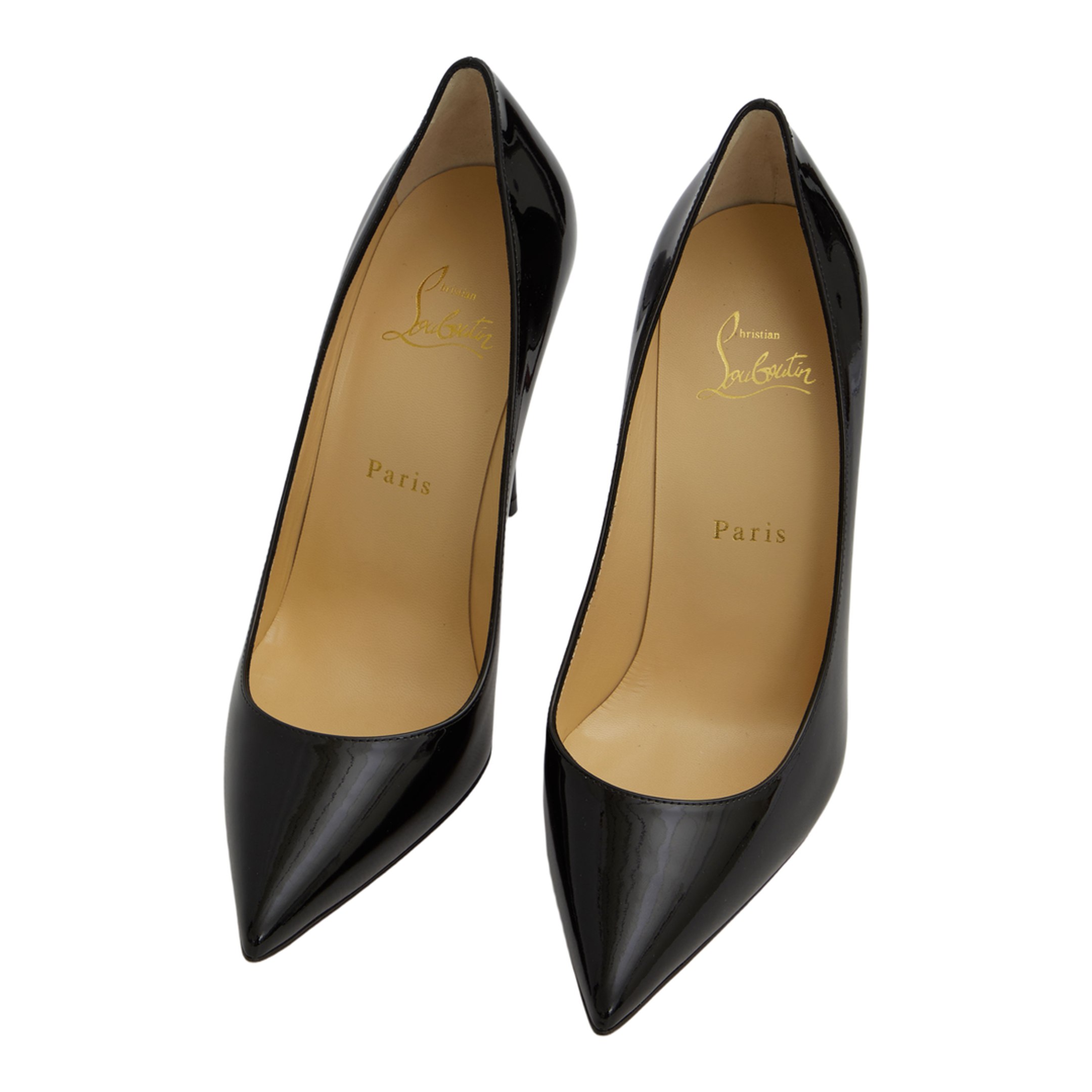 Black Patent-Leather Stiletto Pumps - Image 5