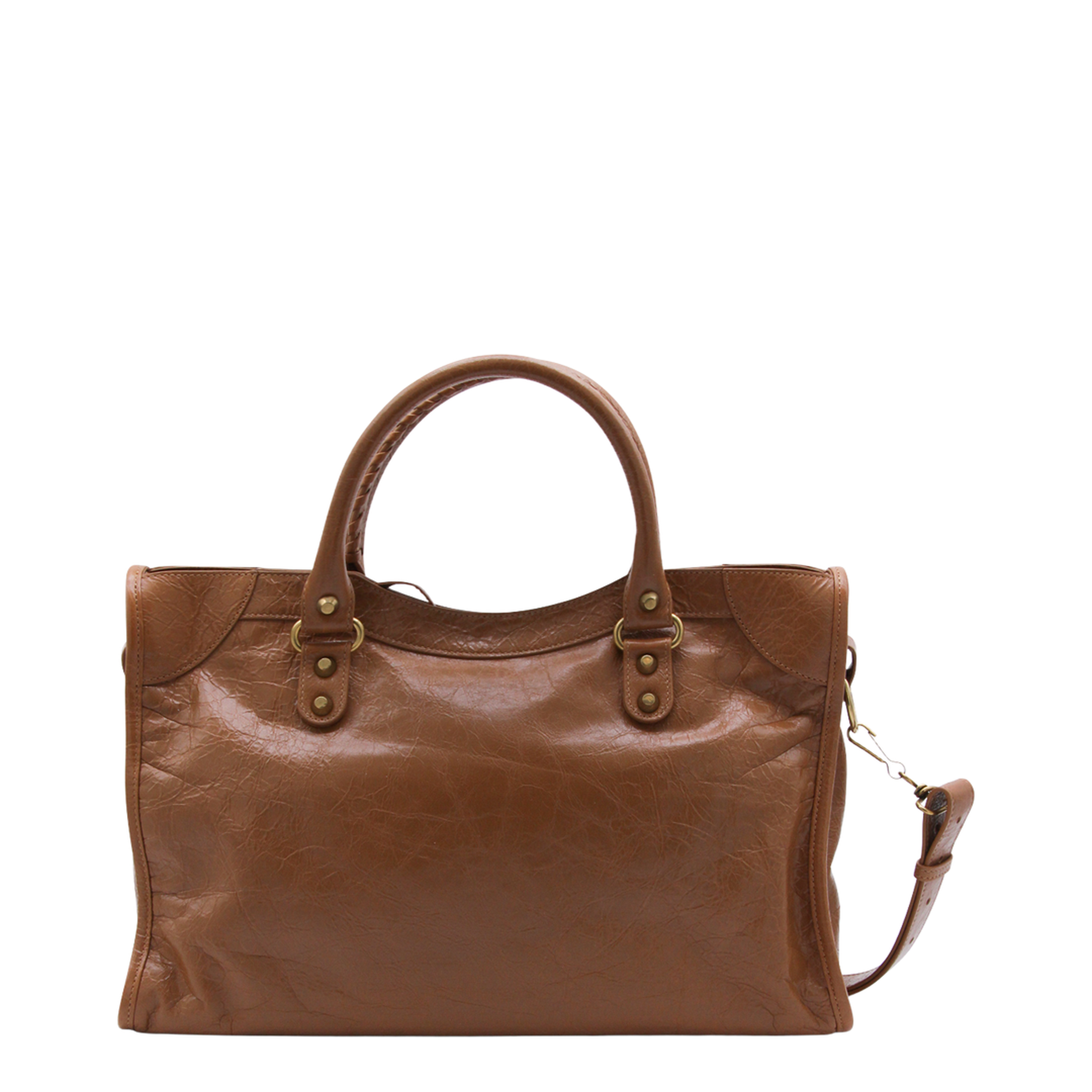 Le City Medium Arena Lambskin Handbag - Camel - Image 3