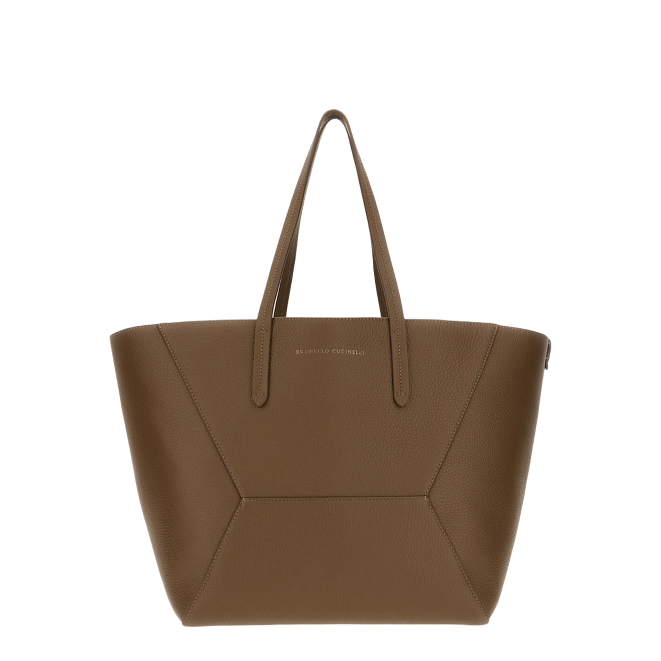 Duo Tote Bag in Grainy Leather - Image 1