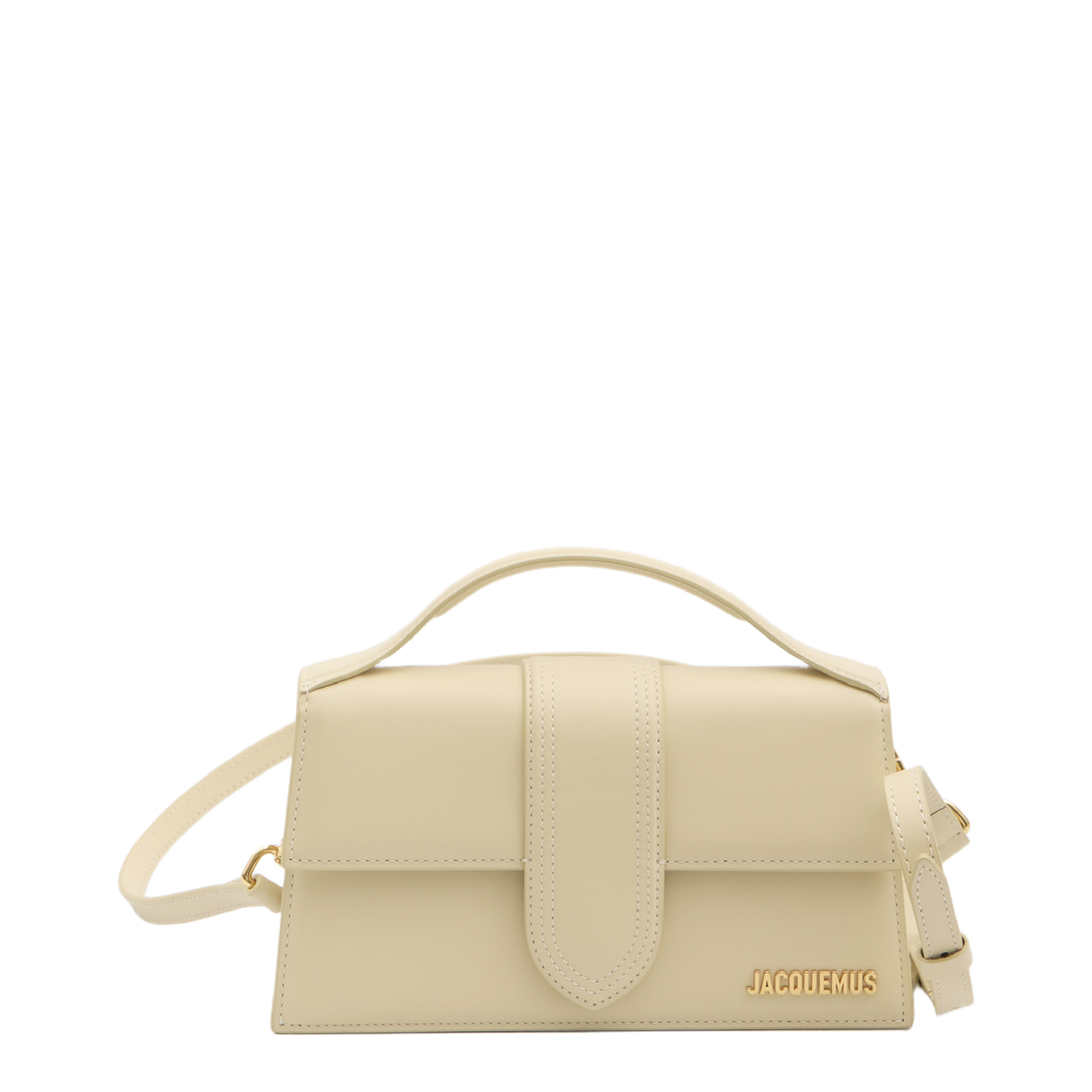 Le Grand Bambino Calf Leather Top-Handle Bag - Ivory - Image 1