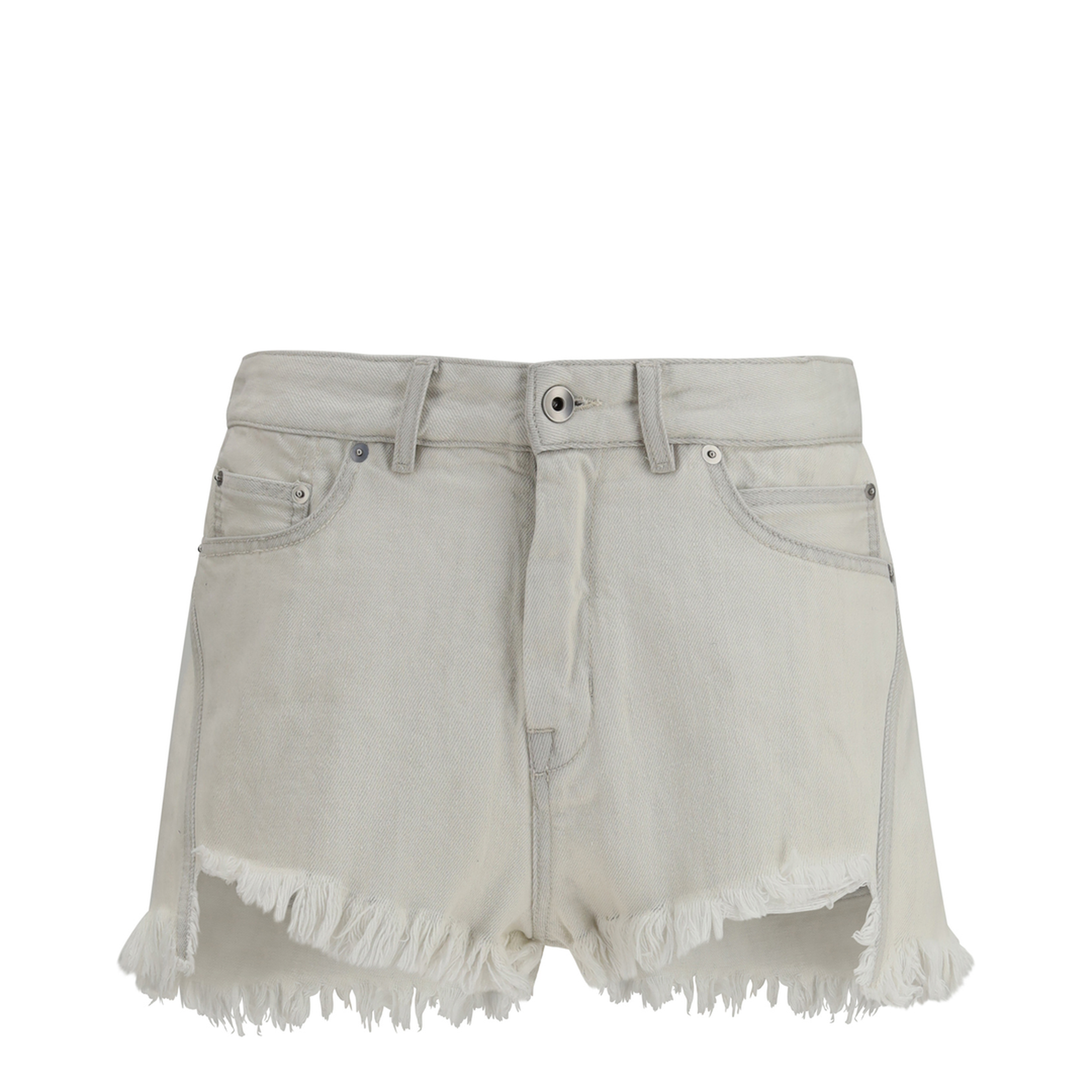 Shorts Temple Bias Cutoffs in Denim - Image 1