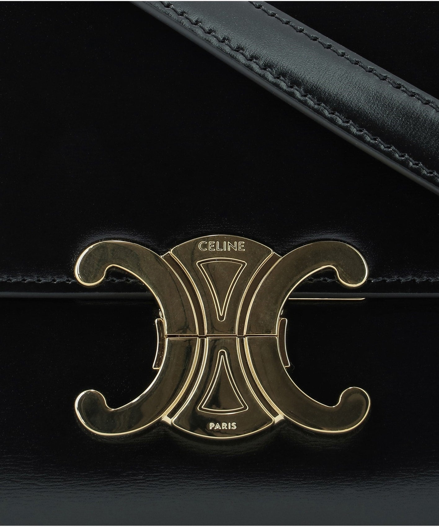 Teen Triomphe Shoulder Bag, Gold Hardware - Image 5