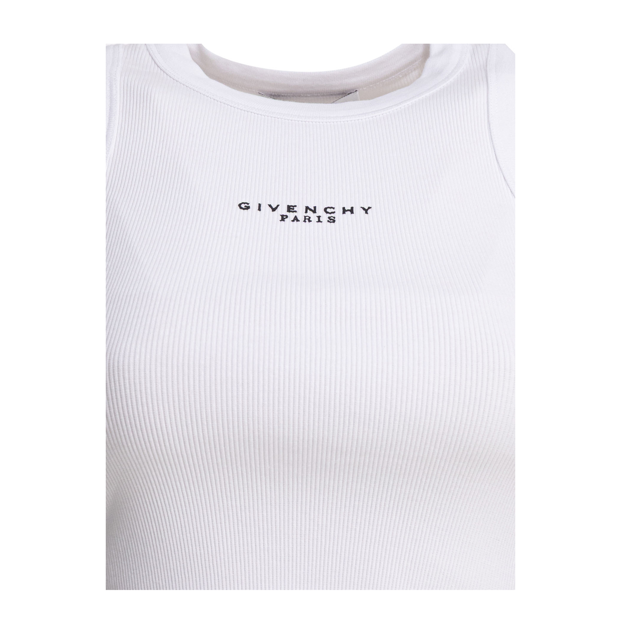 Cropped Tank Top With Logo - Image 3
