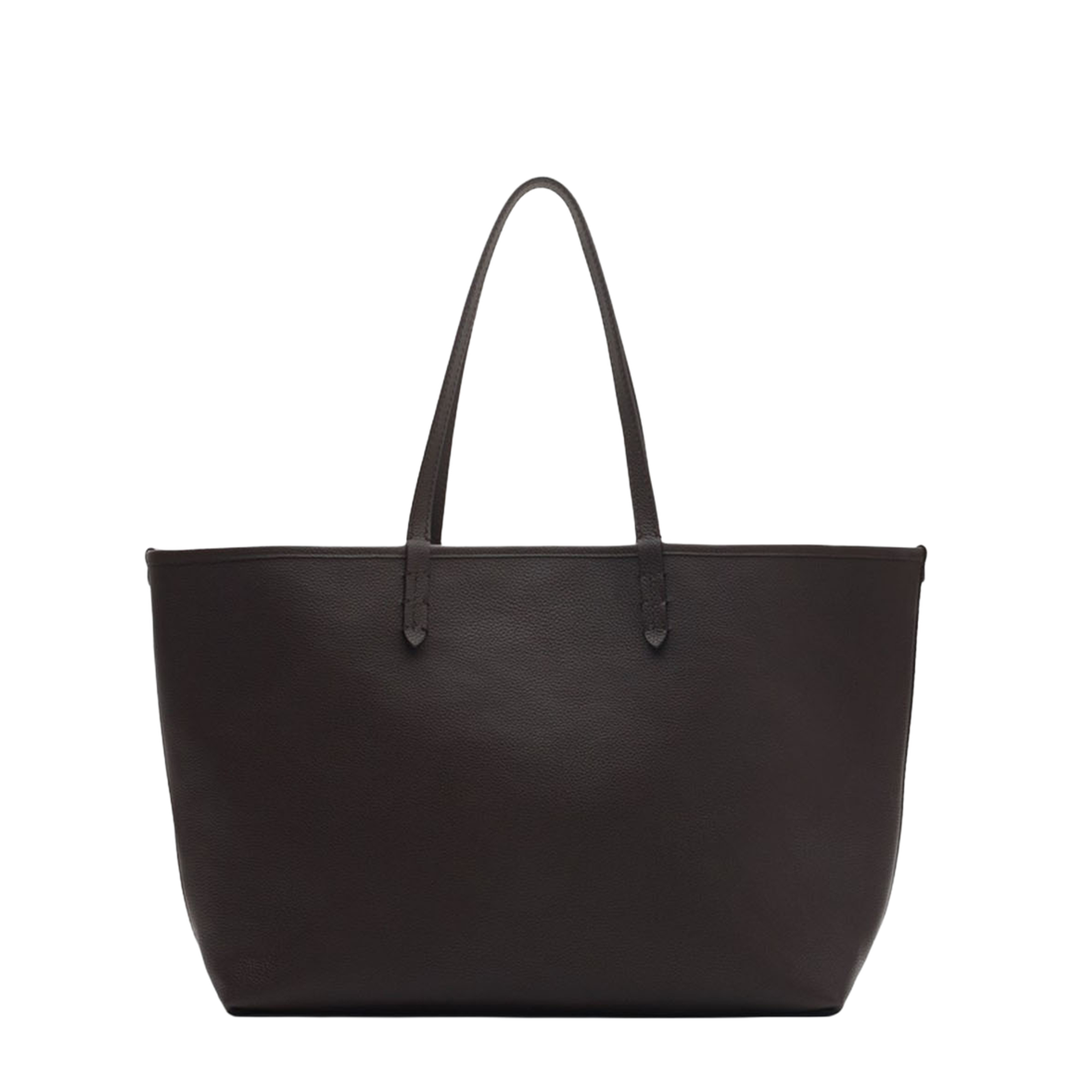 Bloomsbury Medium Calfskin Tote - Peat Brown/Sand Beige - Image 4