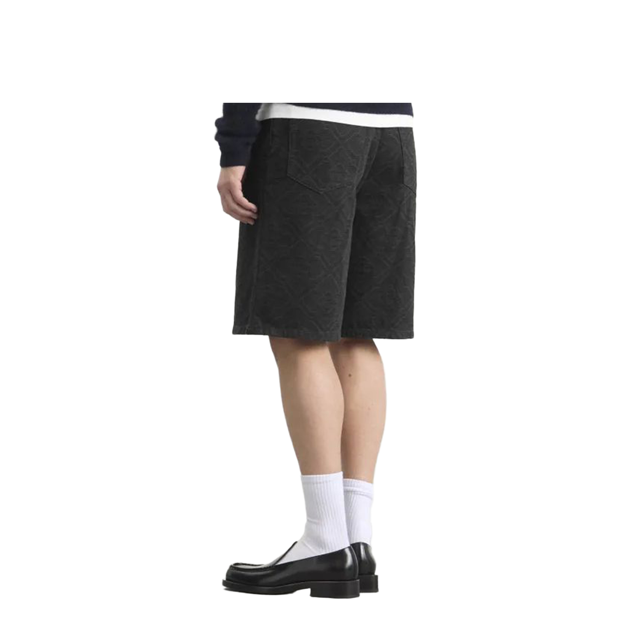 Laser Monogram Denim Shorts - Image 2