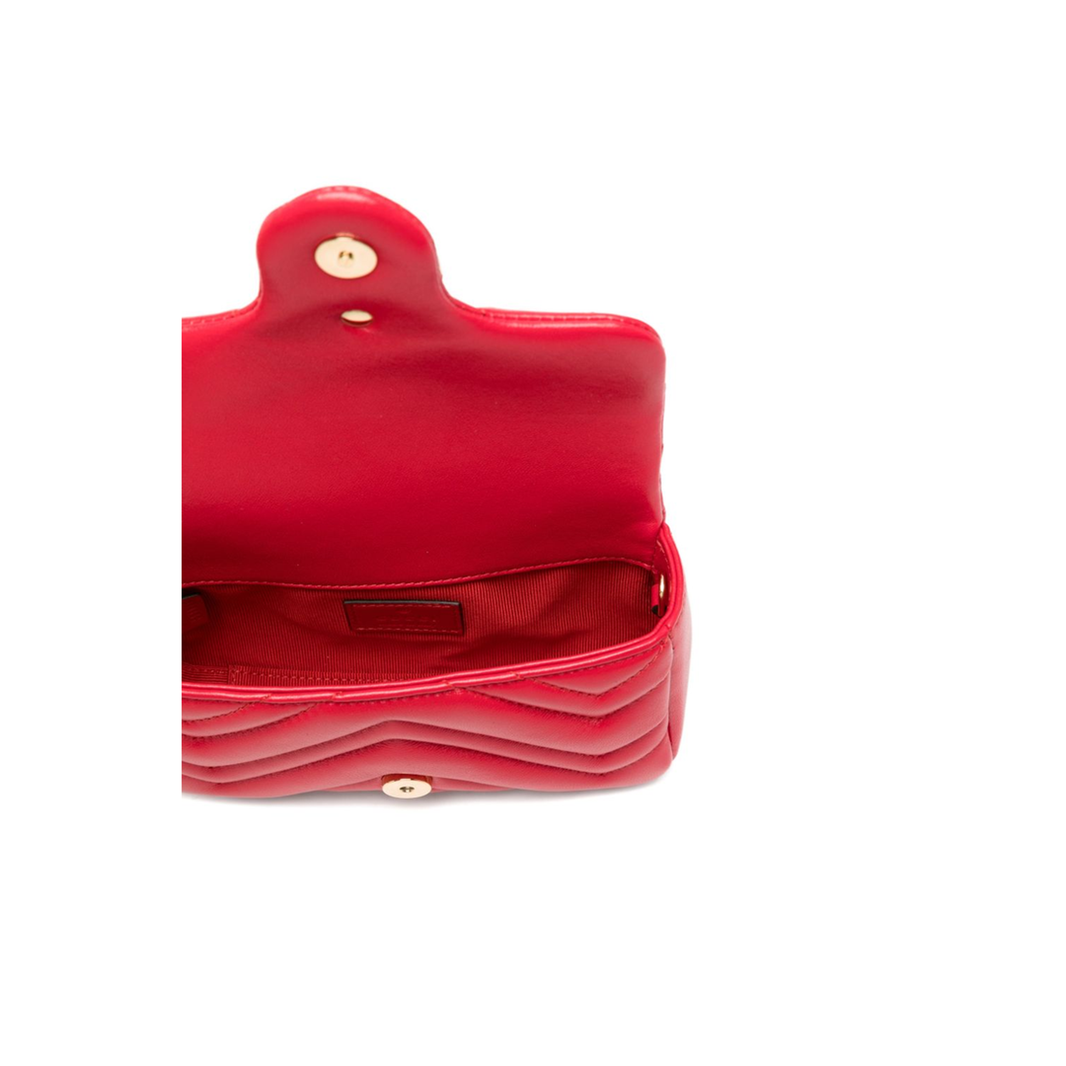 GG Marmont Mini Matelassé Chevron Nappa Leather Shoulder Bag - Bright Red - Image 2