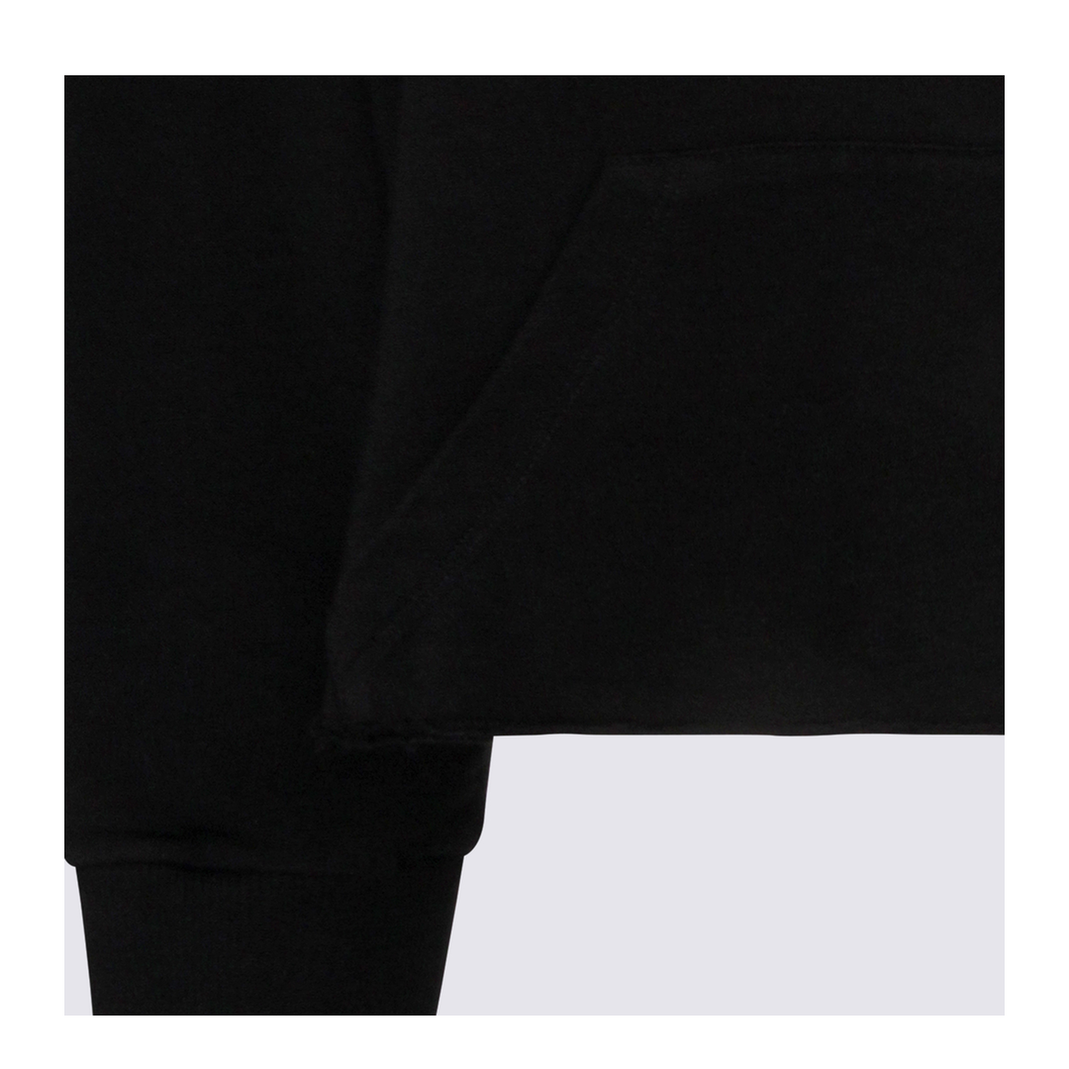 Black Cotton Hoodie - Image 8