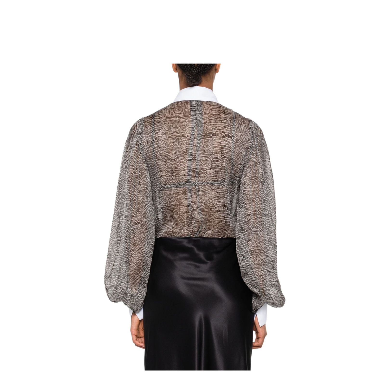 Silk Shirt Bodysuit - Image 3