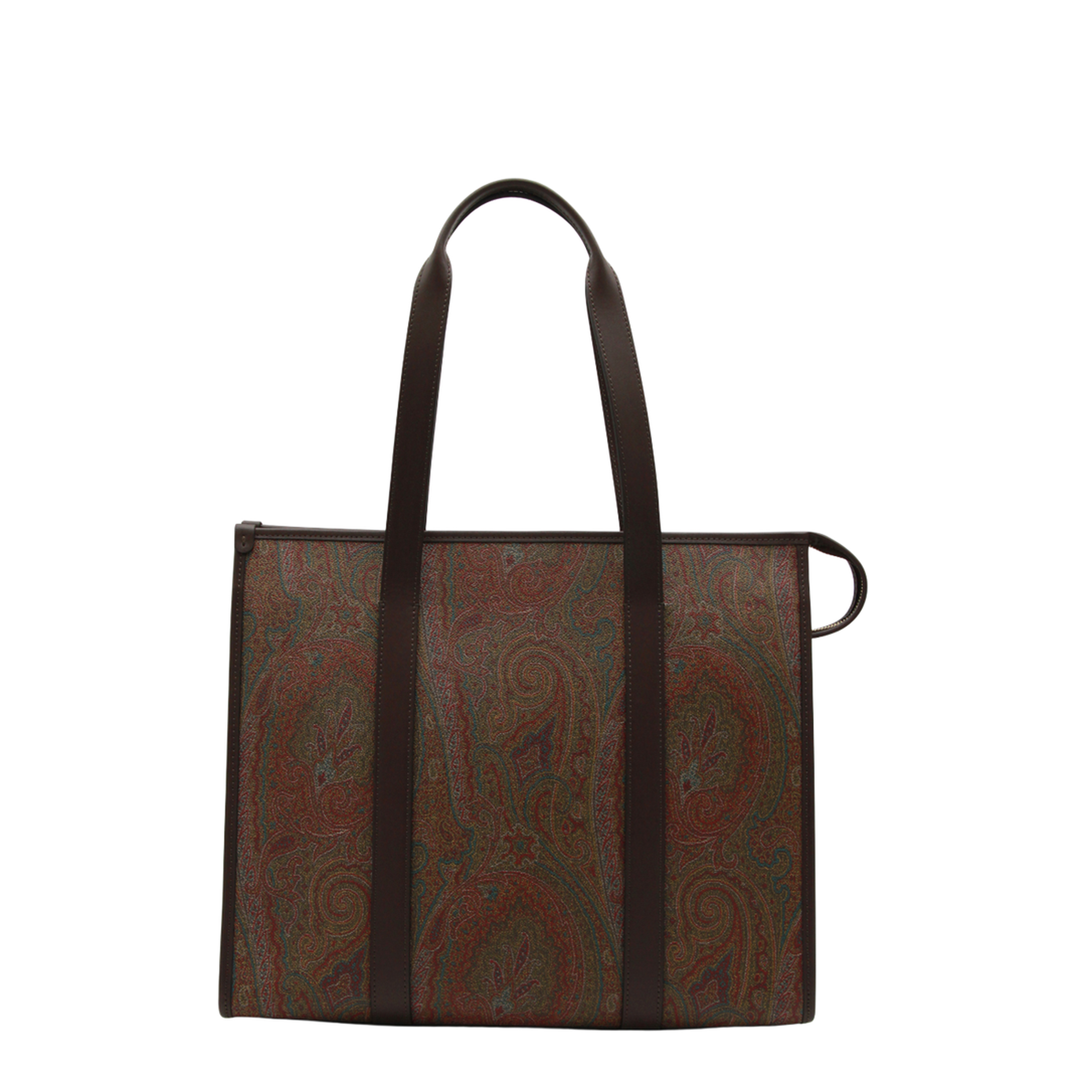 Arnica Paisley Jacquard Tote Bag - Brown - Image 6