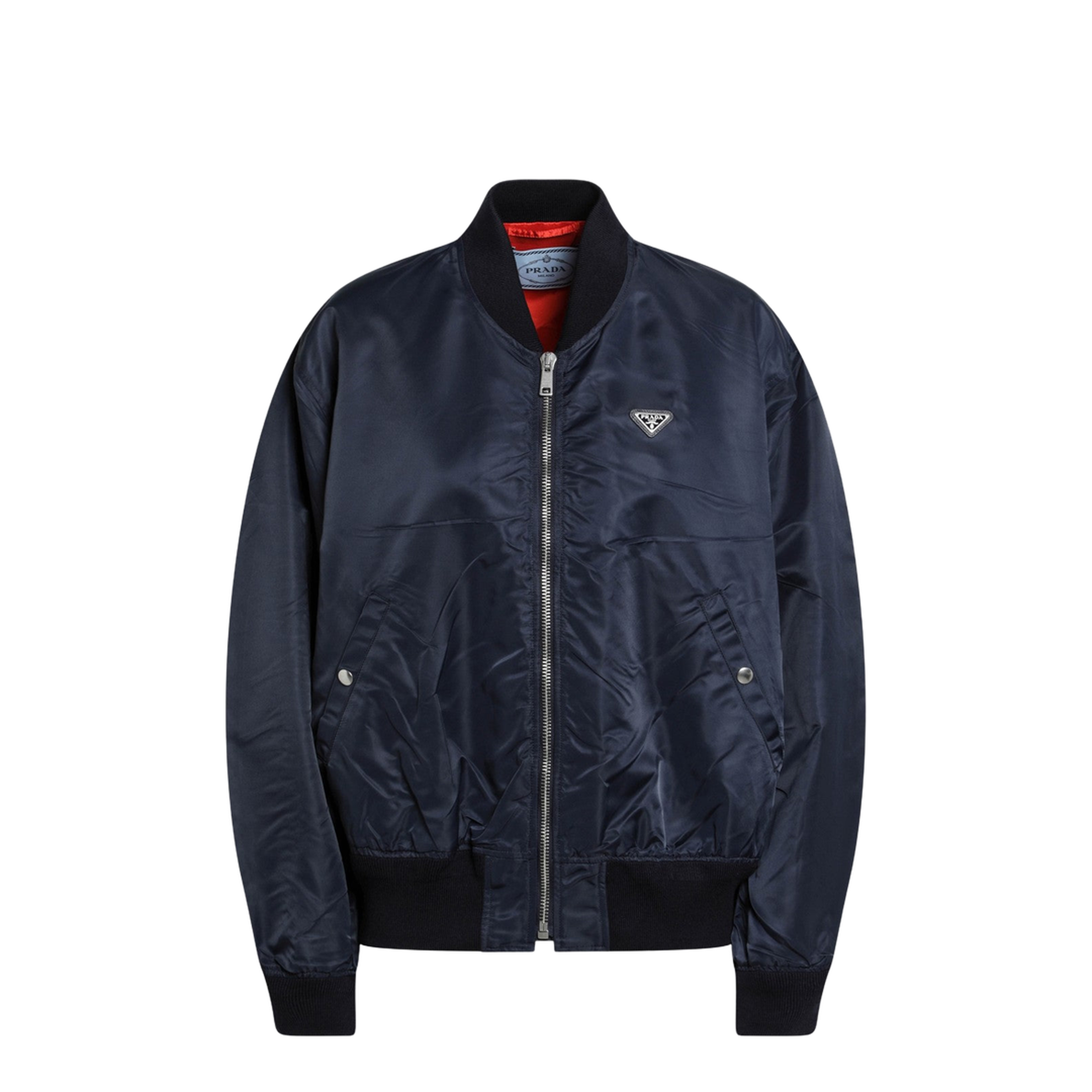 Blue Re-Nylon Bomber Jacket - Image 1
