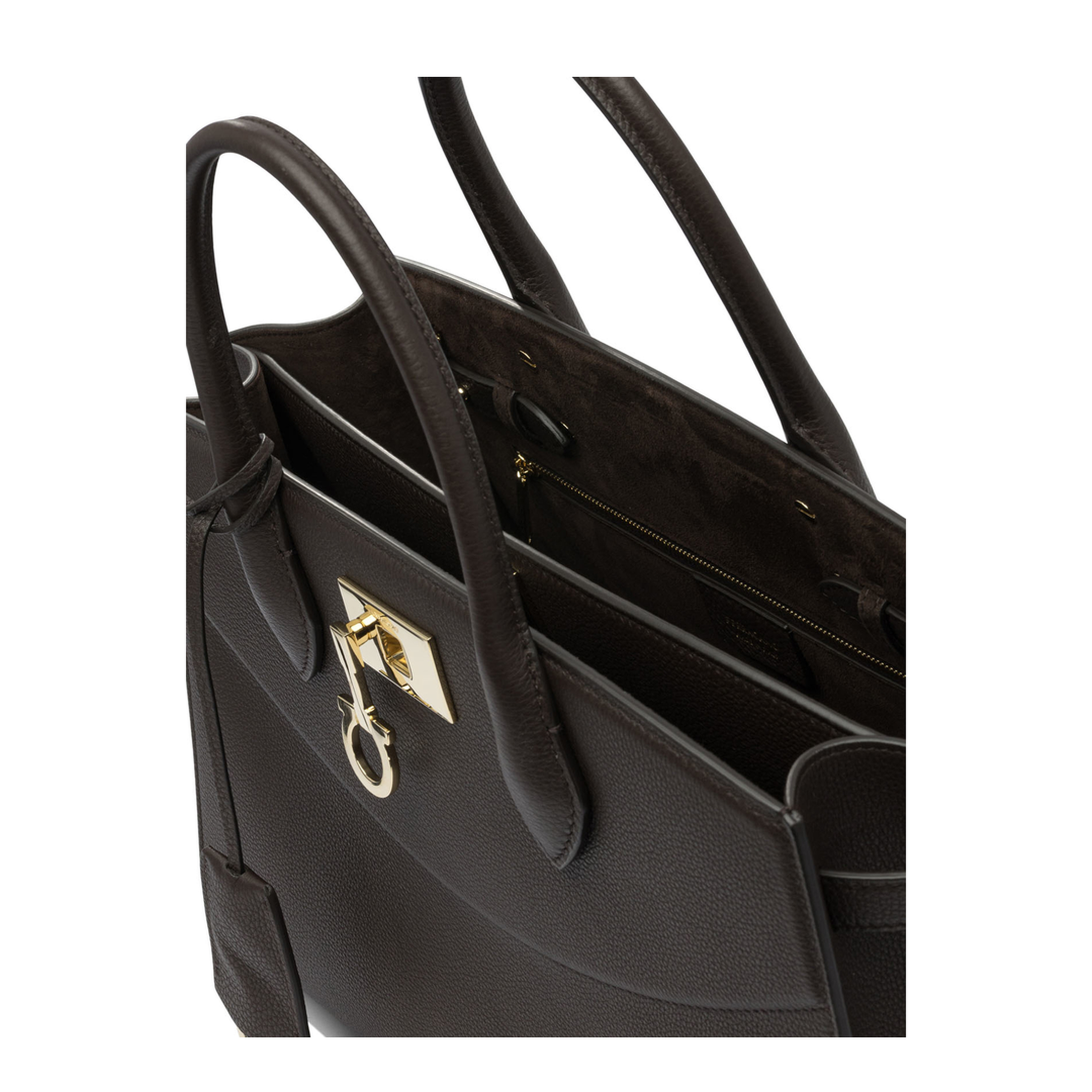 Studio Soft Calf Leather Tote Bag - Cognac Brown - Image 4