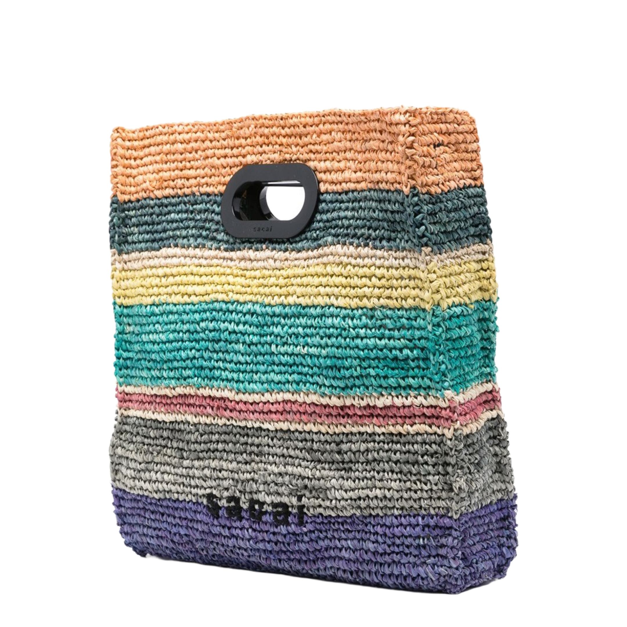 New Shopper Medium Raffia Tote Bag - Multi - Image 2
