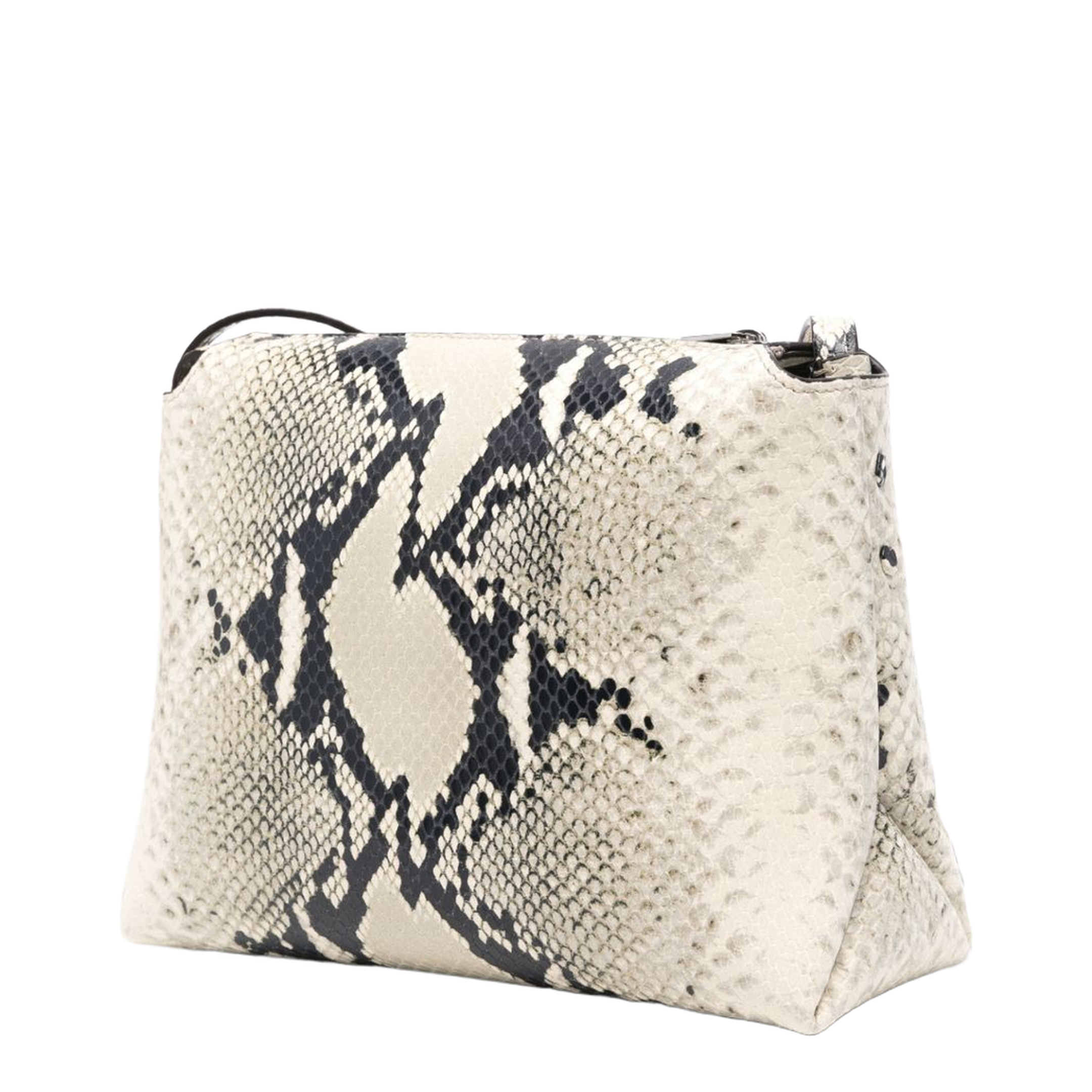 Lina Medium Python-Embossed Leather Crossbody - Natural - Image 2