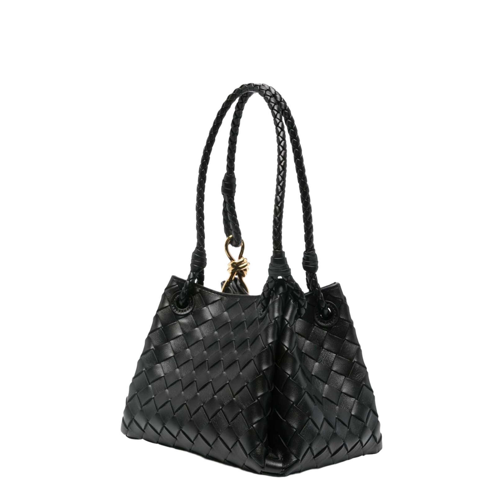 Parachute Small Leather Shoulder Bags - Black - Image 4