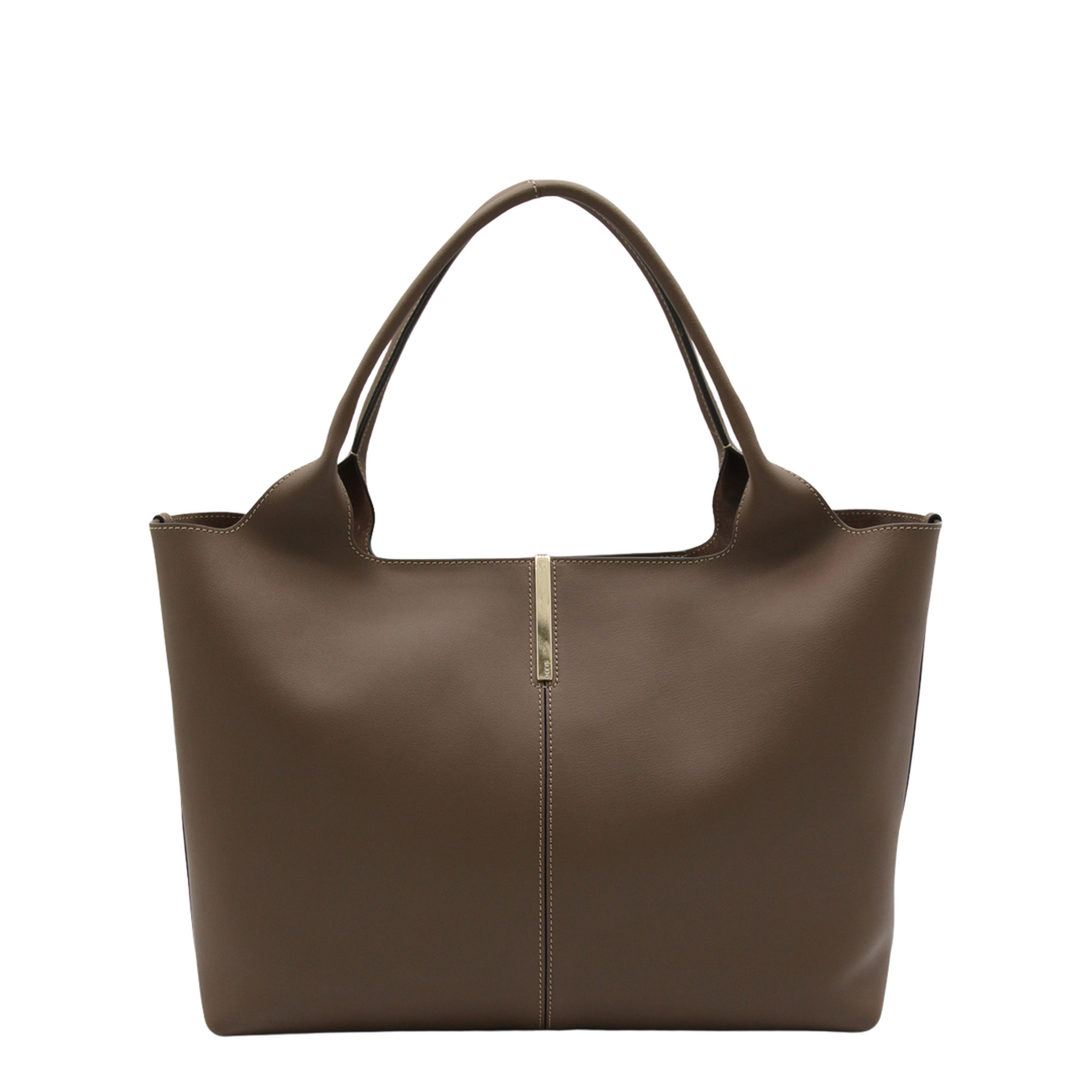 Shopping Bag in Leather Medium-Small - Image 2