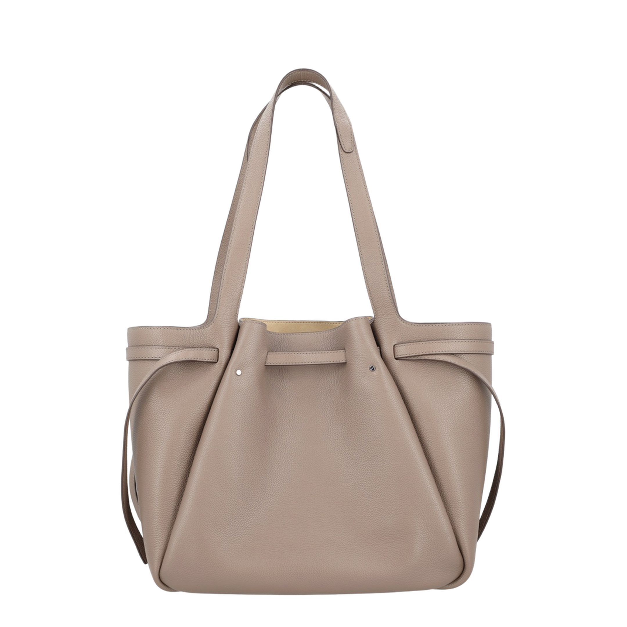 Romy Pebbled Leather Tote - Wild Mushroom - Image 2