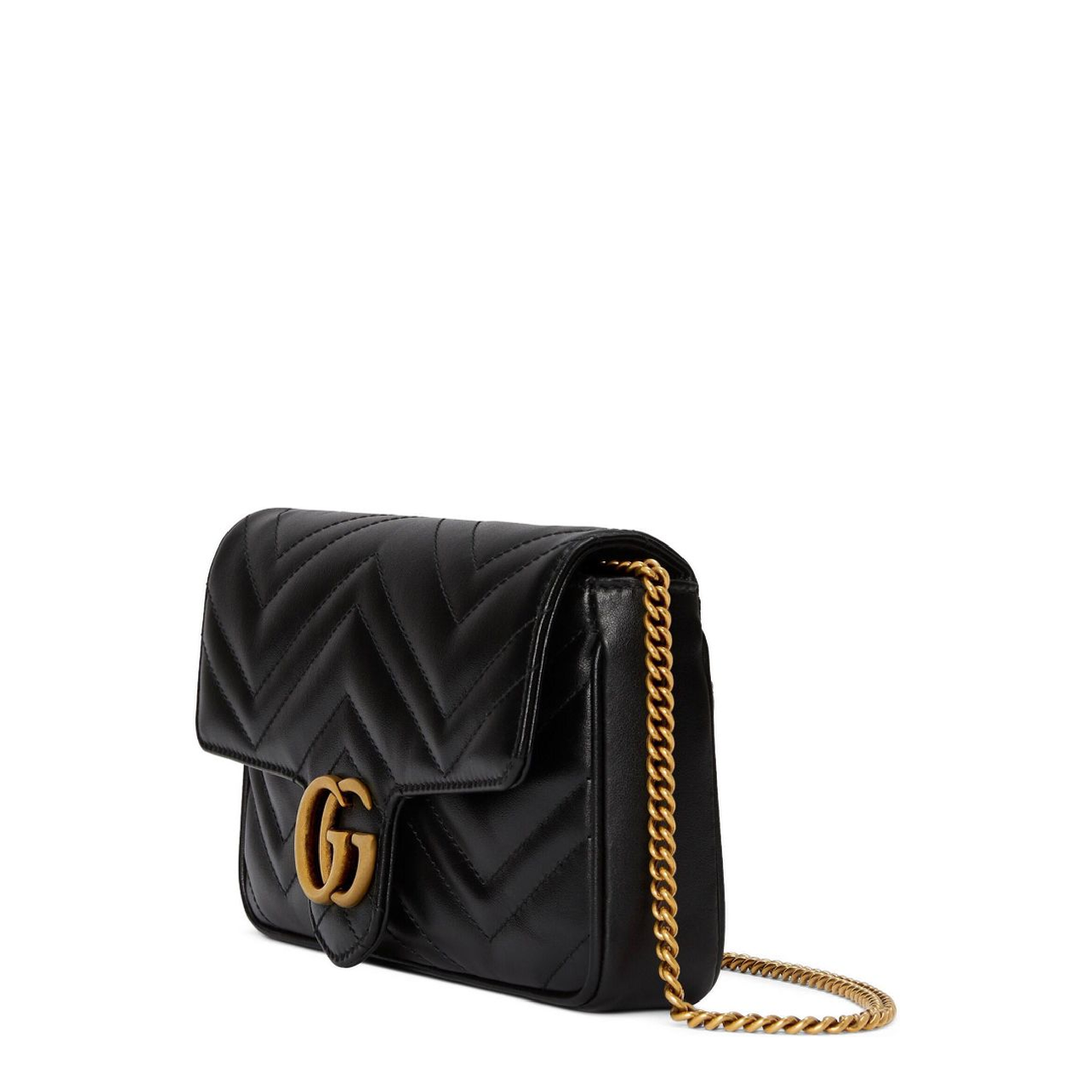 GG Marmont Leather Continental Wallet - Black - Image 8