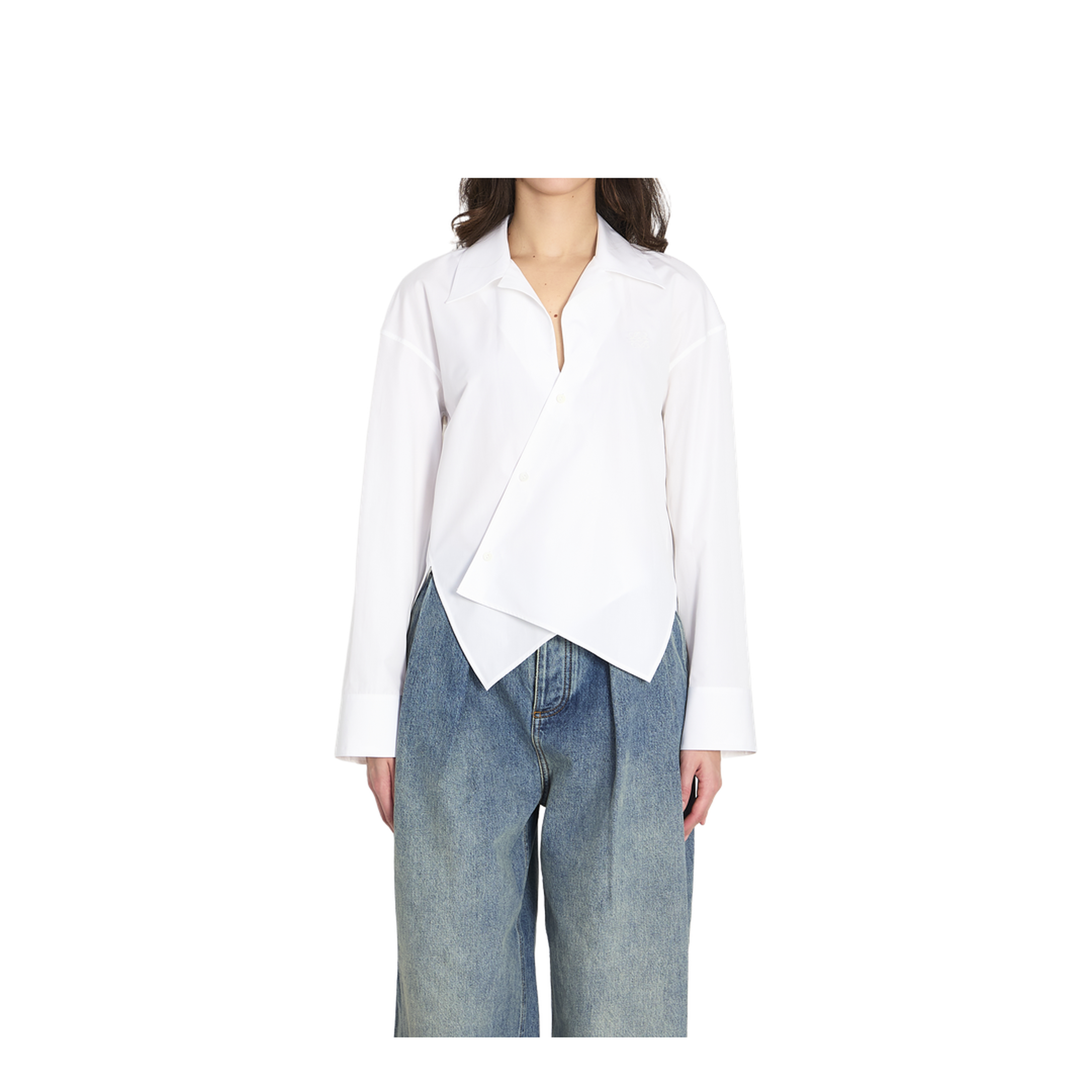 Asymmetric Cotton Shirt - Image 1