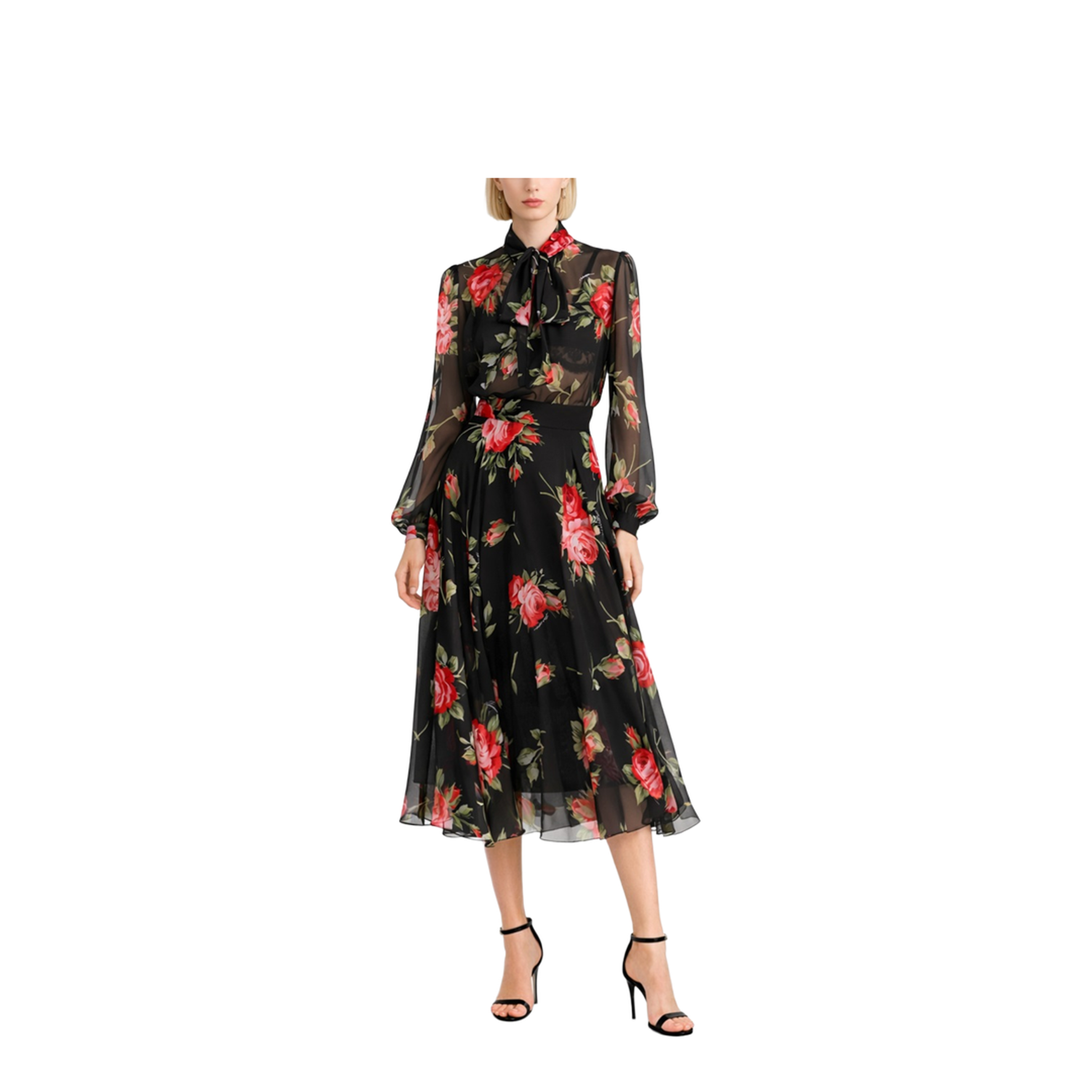 Rose Bouquet Print Top - Image 2