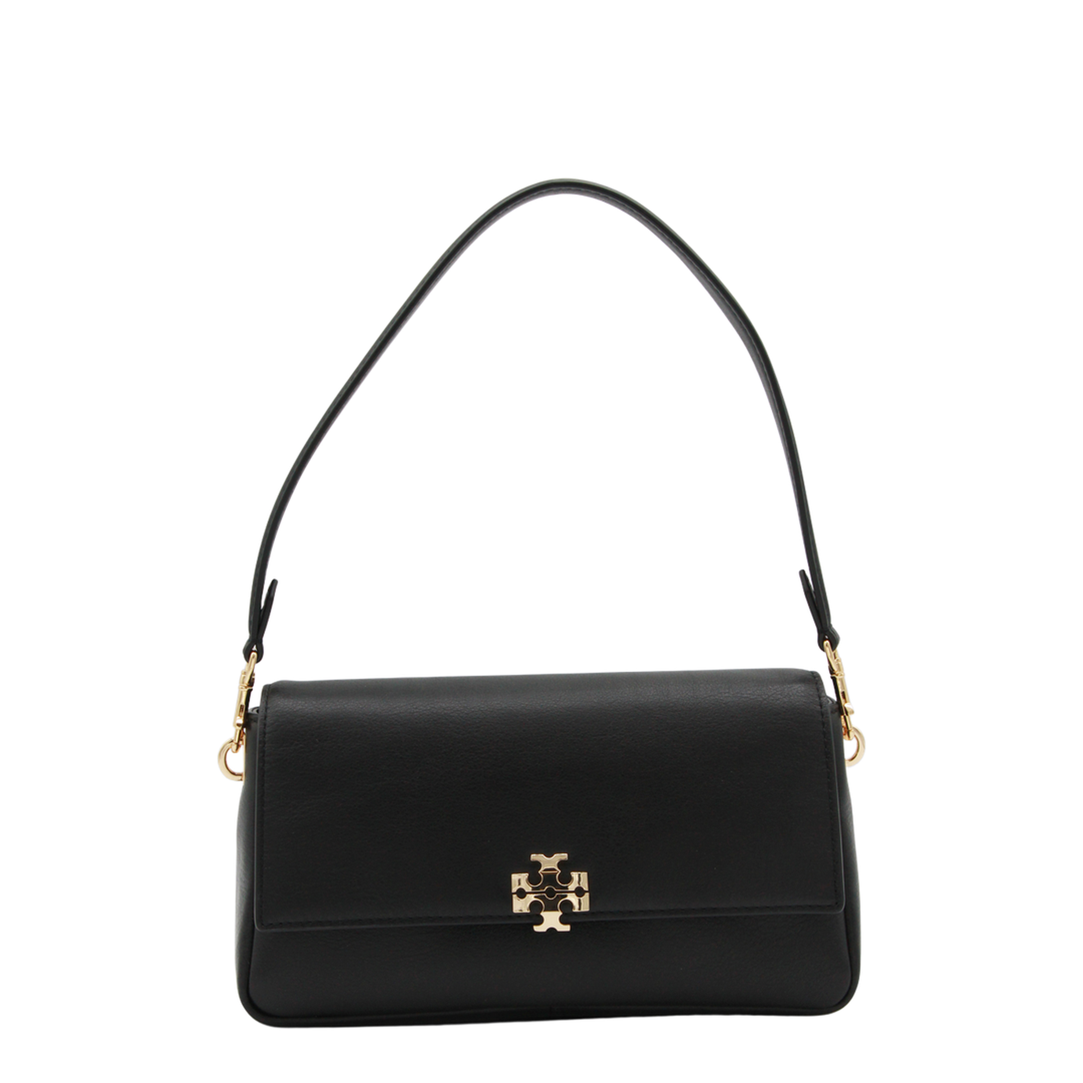 Charlie Small Calf Leather Shoulder Bag - Black - Image 5