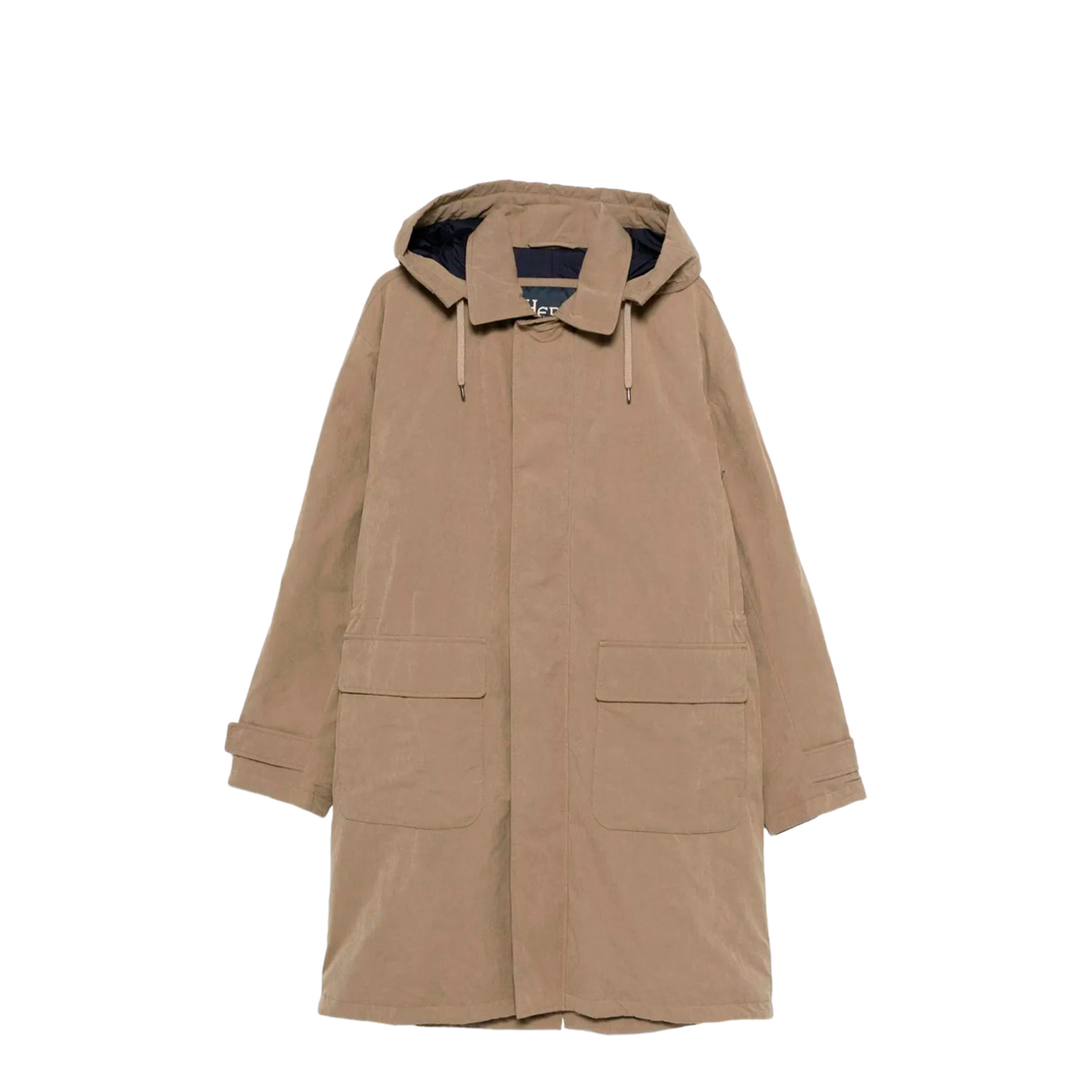 Padded Long Parka with Hood - Image 1