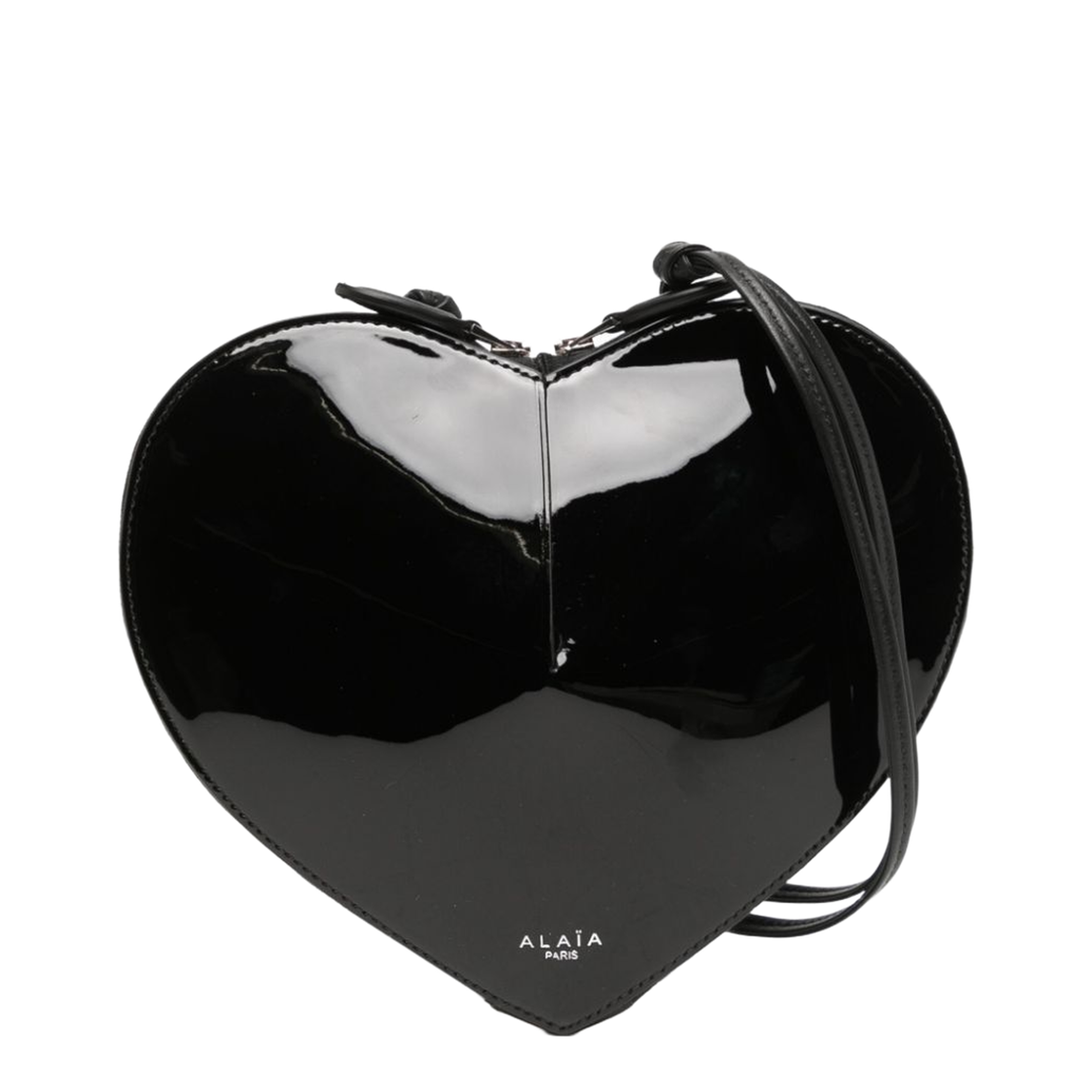 Le Cœur Calfskin Crossbody Bag - Black - Image 1