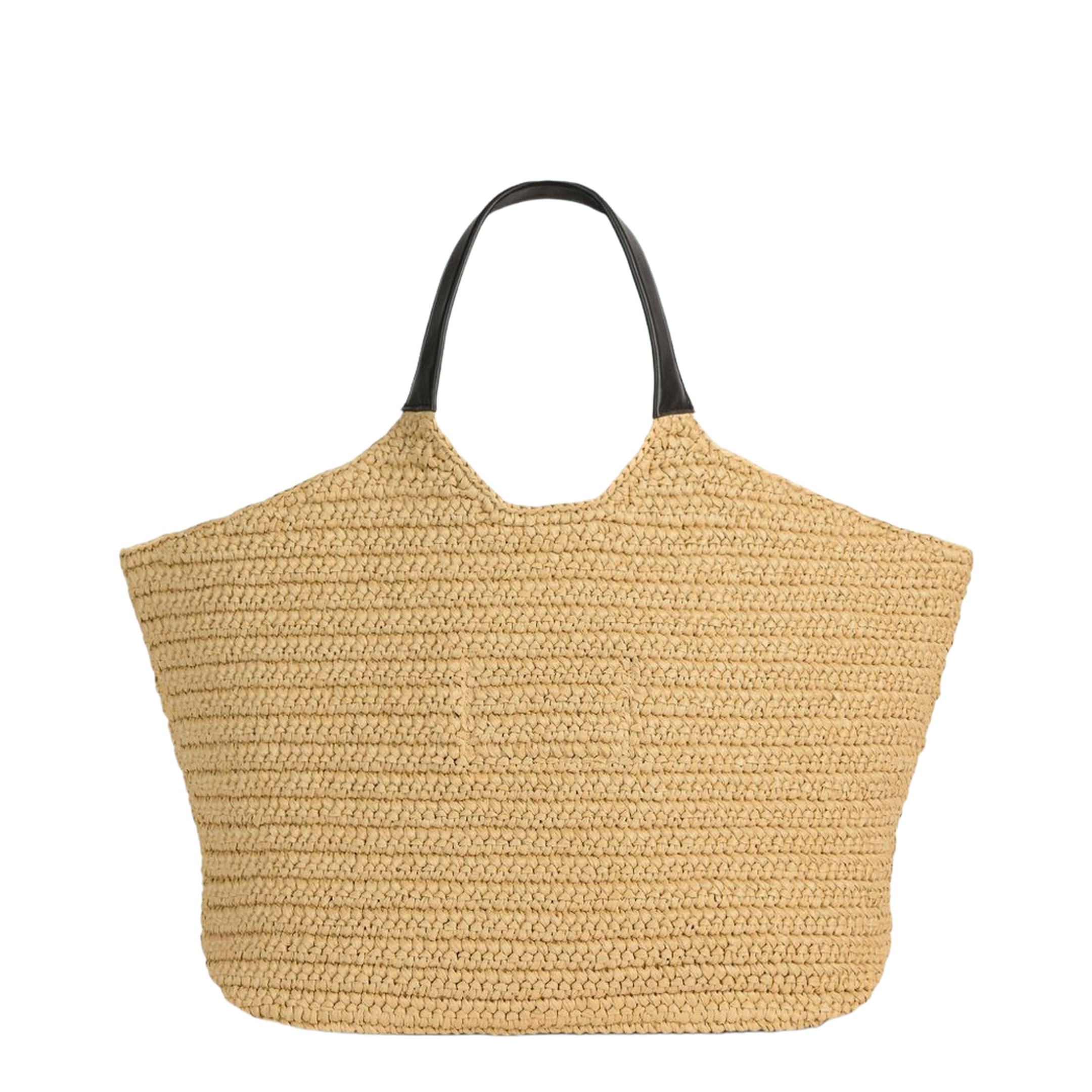 Crochet Medium Calfskin Tote - Beige - Image 4