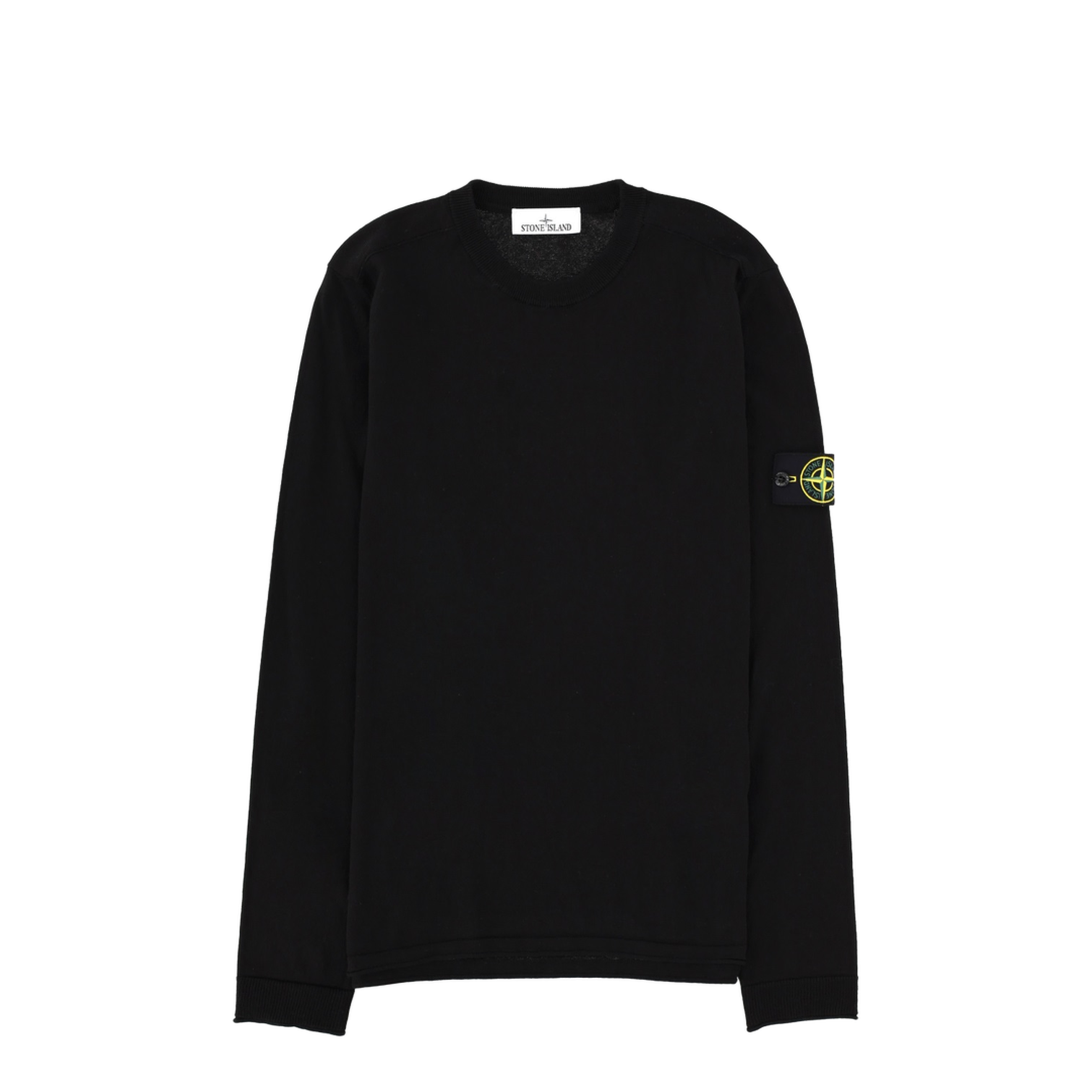 Cotton Sweater with Logo Patch - Image 1