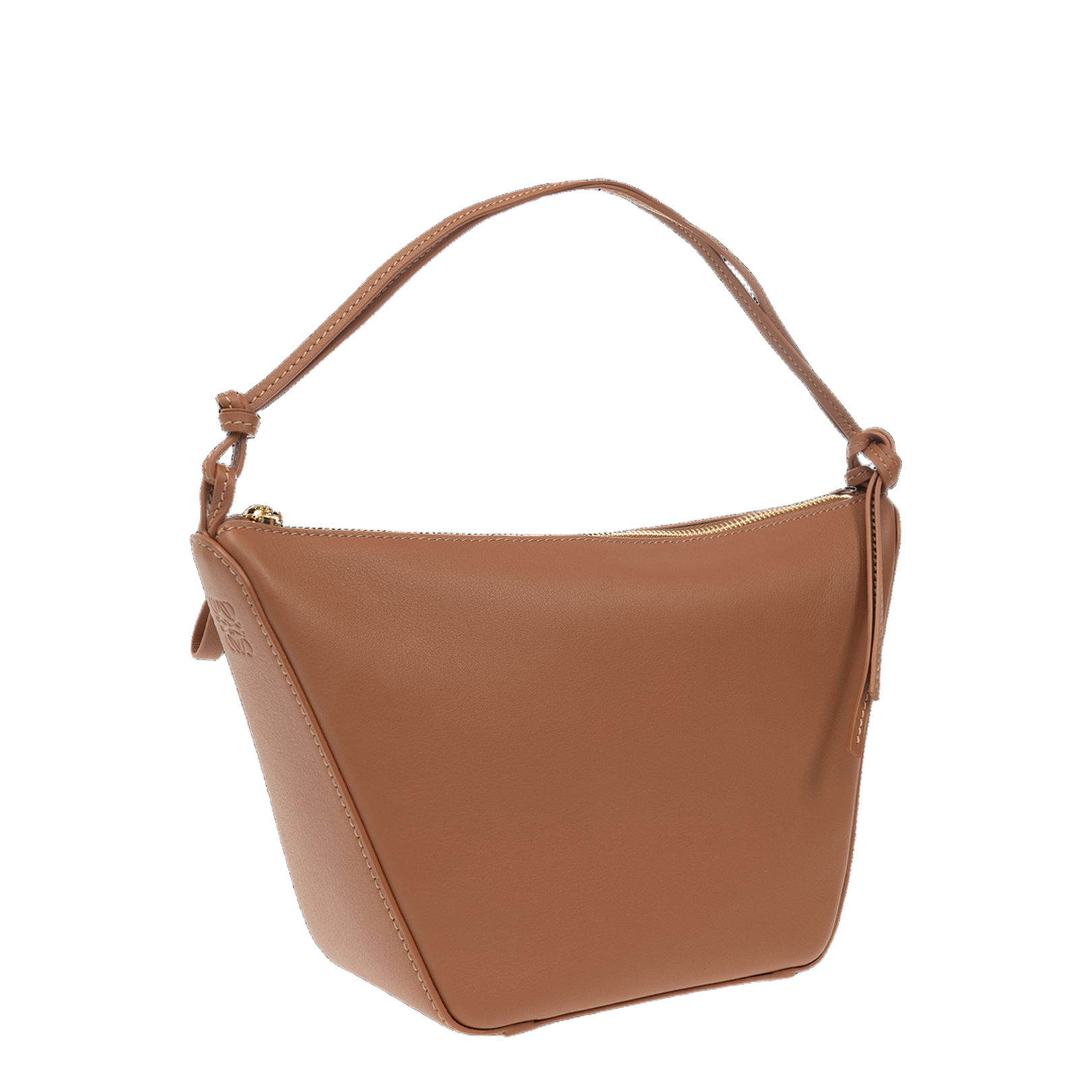 Mini Hammock Calfskin Hobo - Tan - Image 4