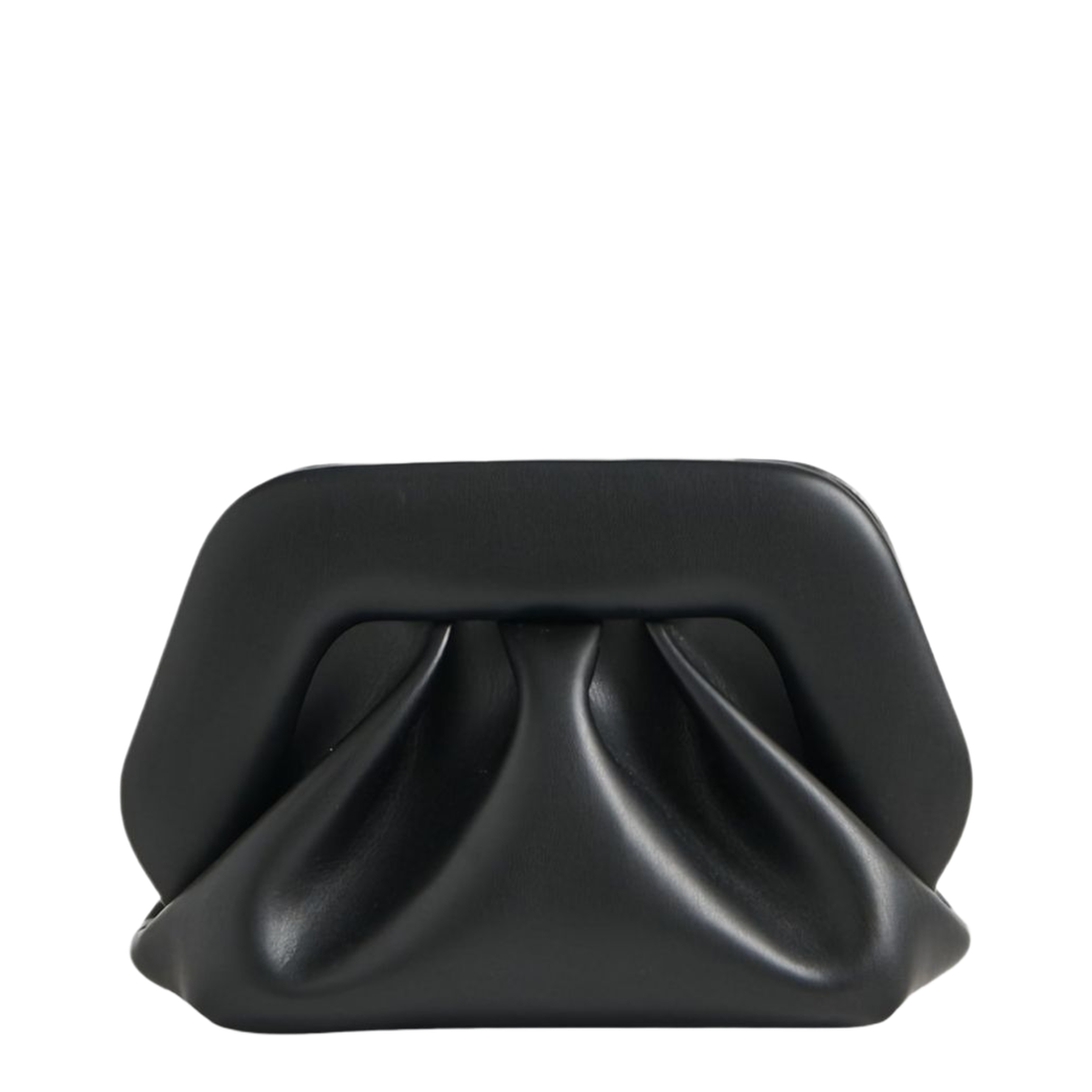 Bios Small Vegan Fabric Clutch Bag - Jet Black - Image 1