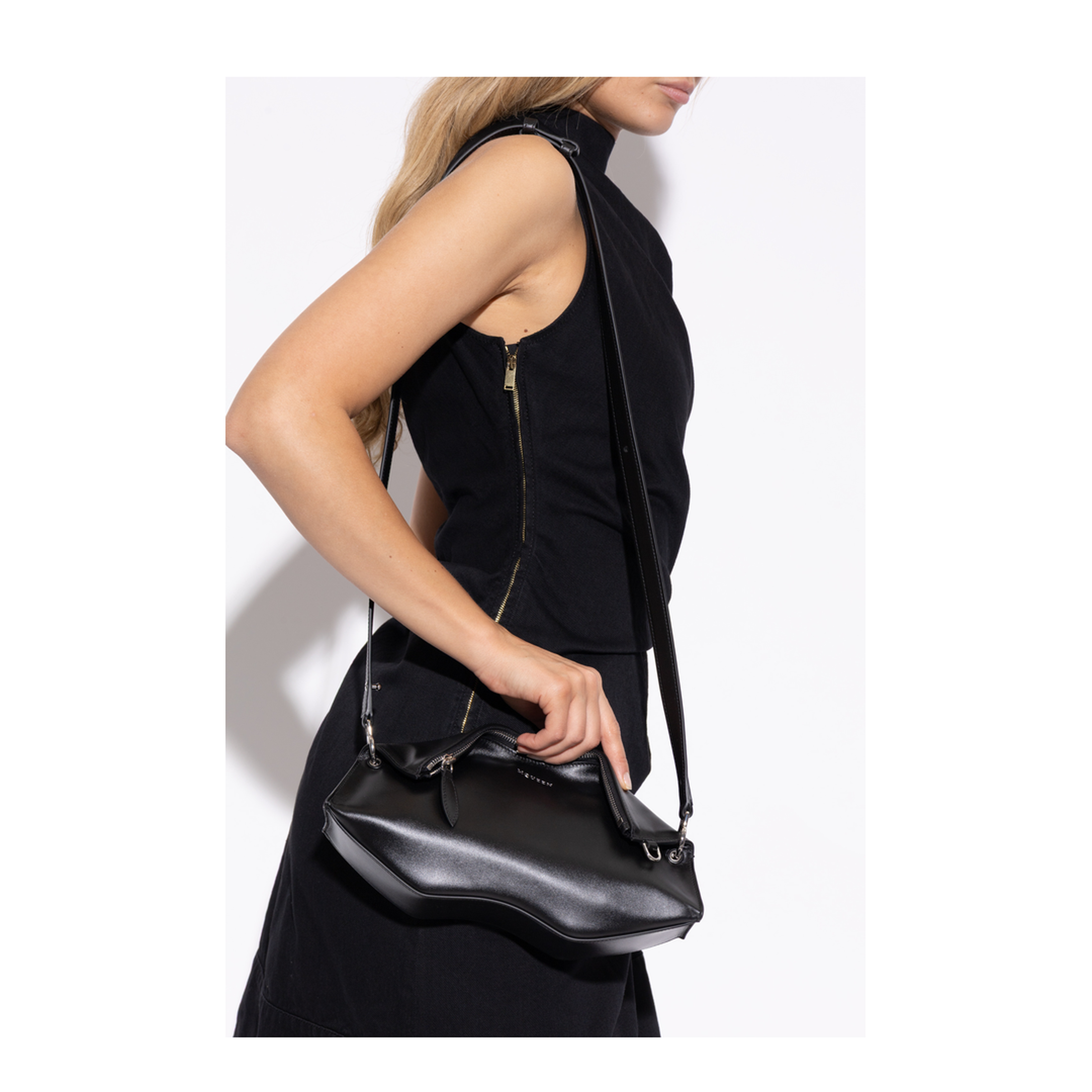 Calf Leather Clutch - Black - Image 4