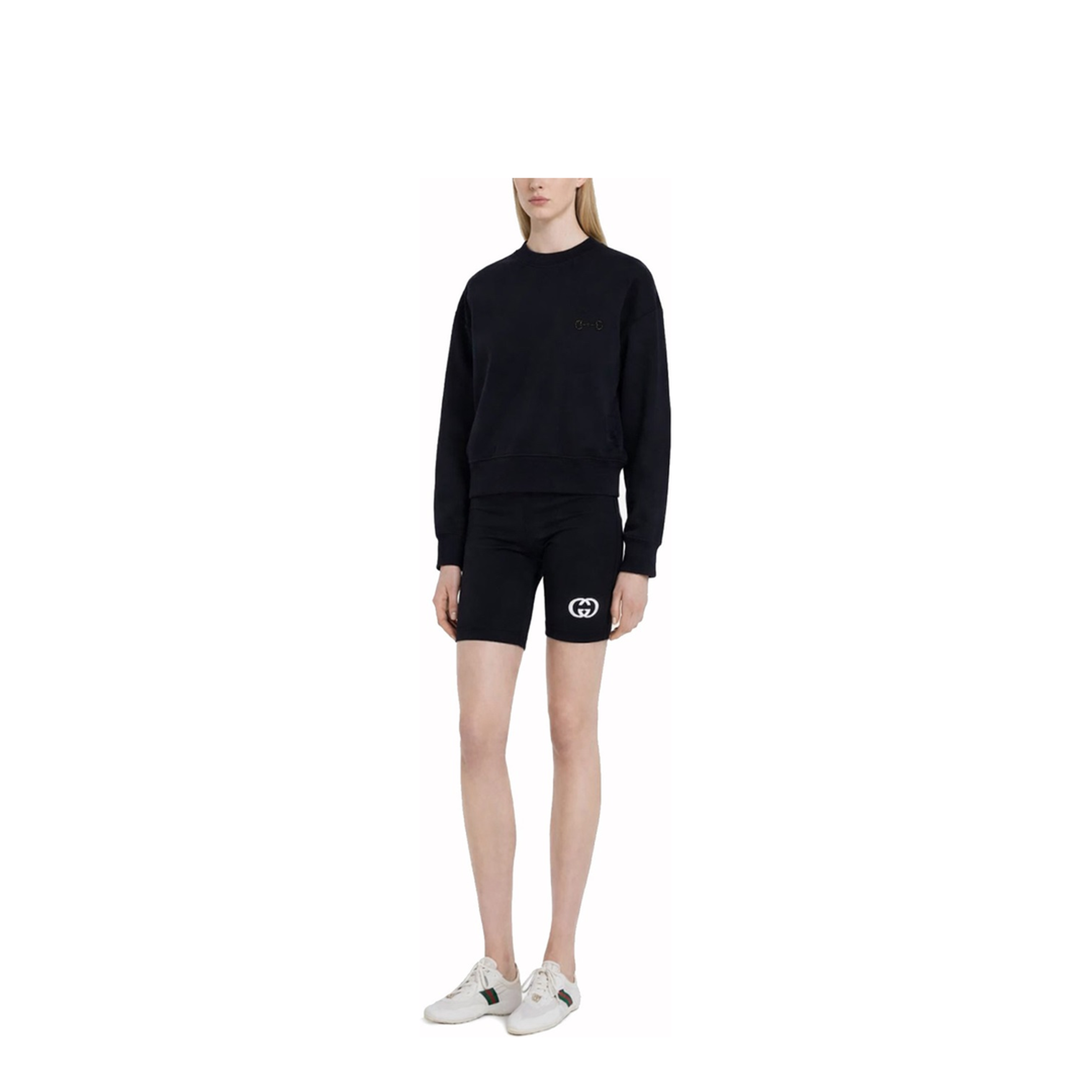 Long Sleeve Crew-Neck Boxy Sweater - Image 2