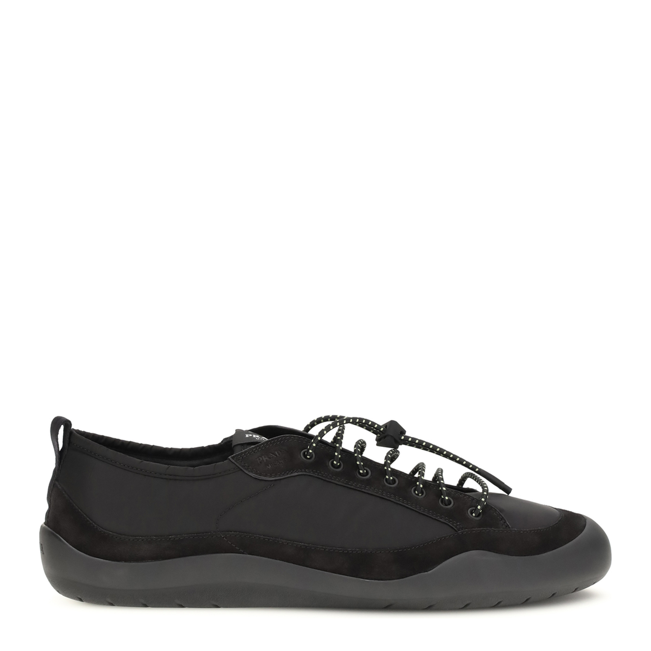 Leather and Fabric Sneakers - Image 1