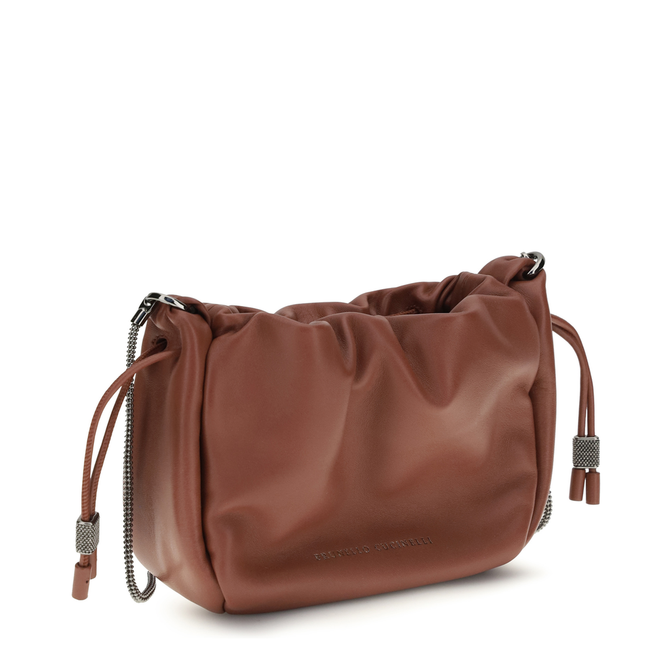 Bucket Mellow Mini Calfskin Shoulder Bag - Brown - Image 2