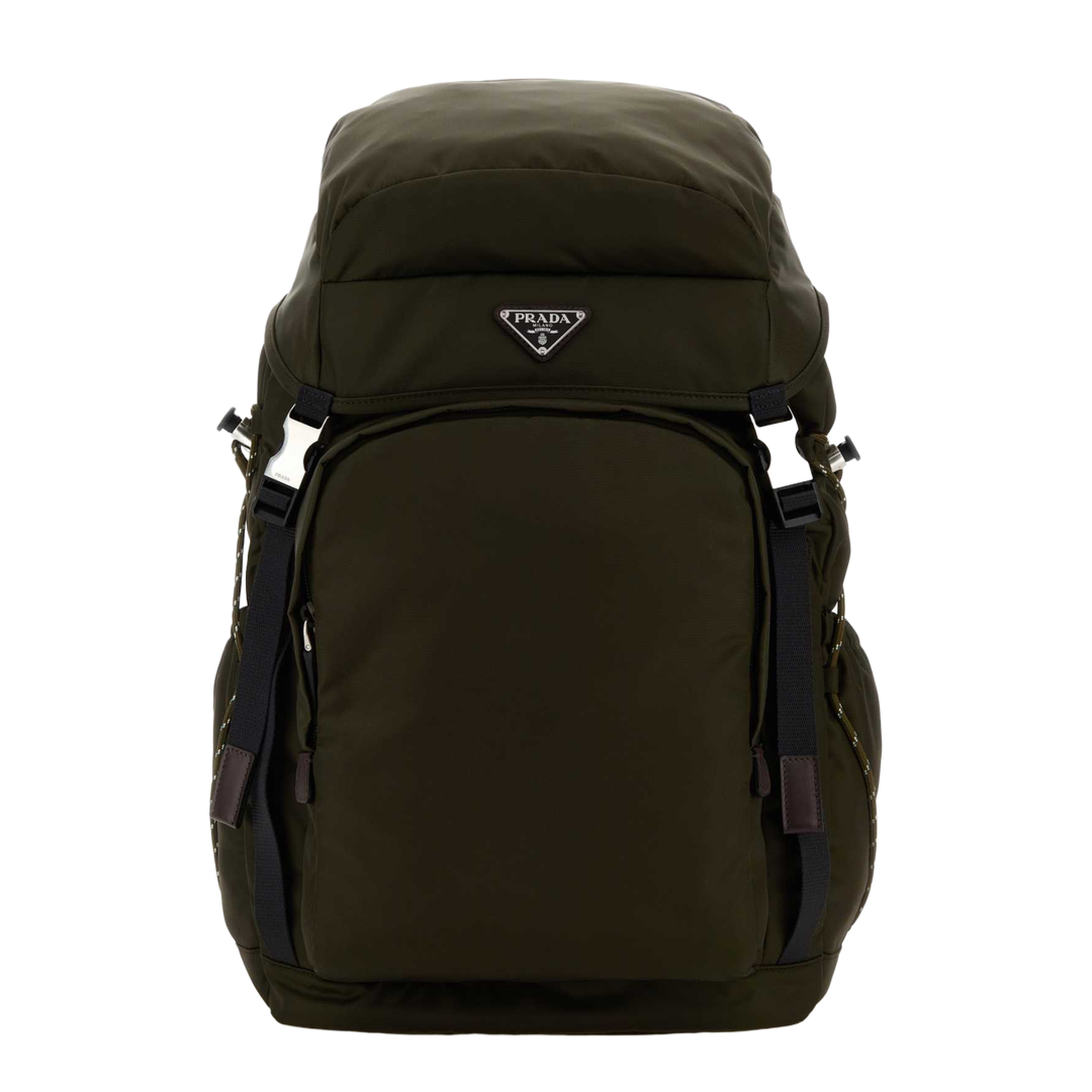 Speedrock Re-Nylon and Leather Backpack - Moss Green - Image 1