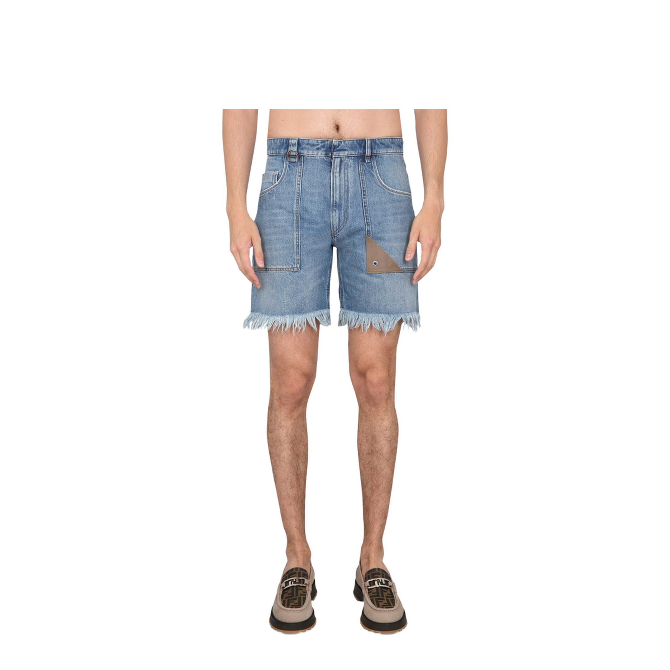 Denim Bermuda Shorts - Image 1