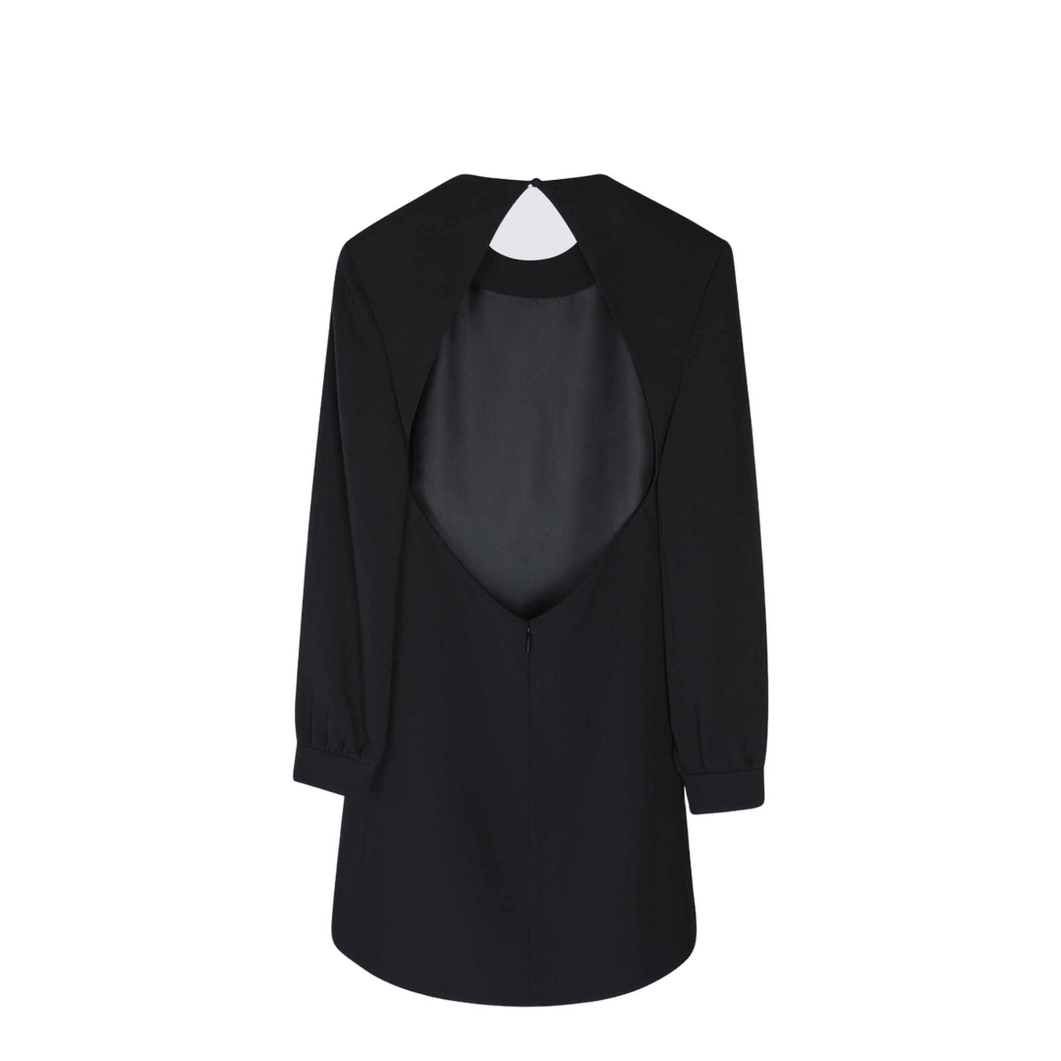Backless Mini Dress Black - Image 10