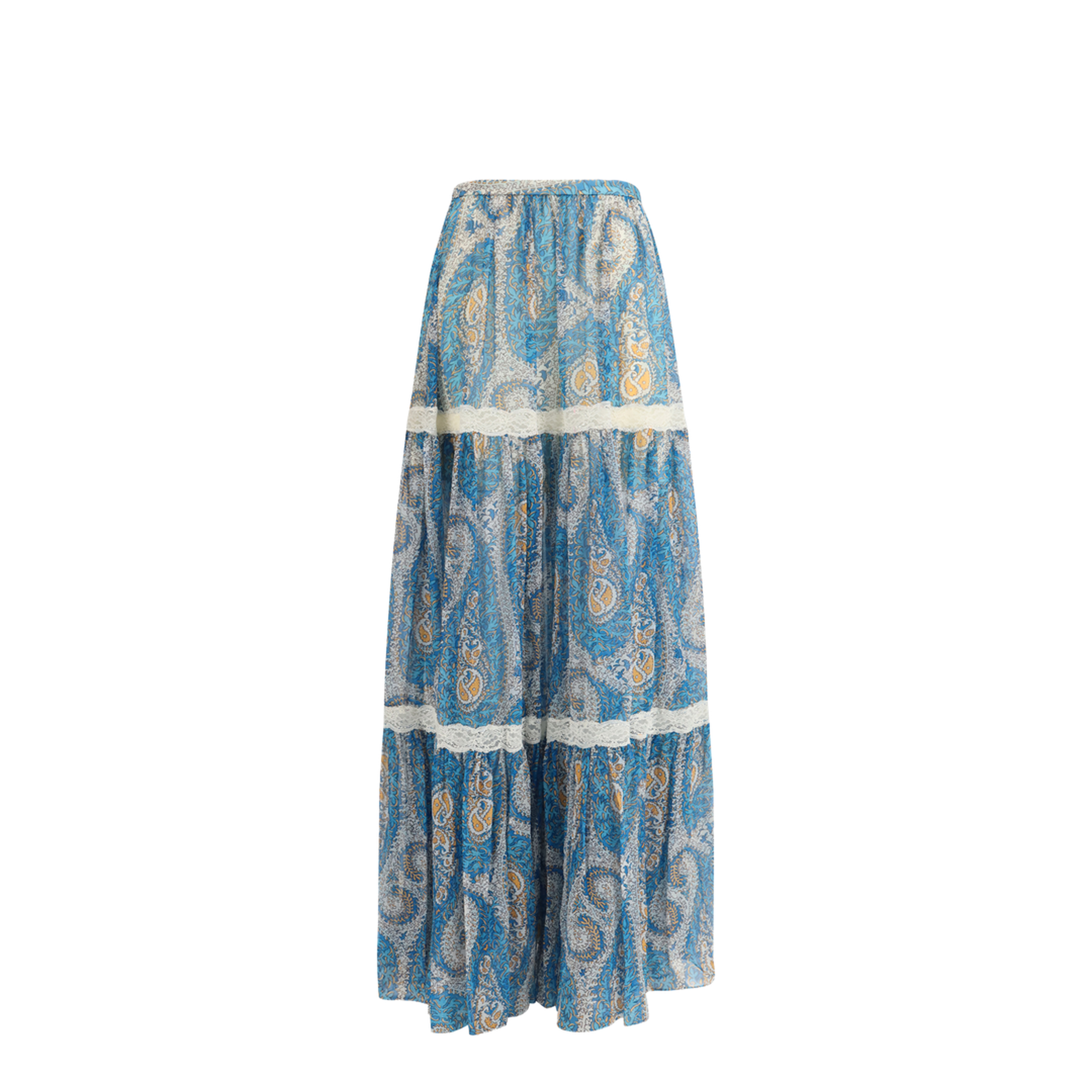 Silk Crepon Maxi Skirt - Image 1