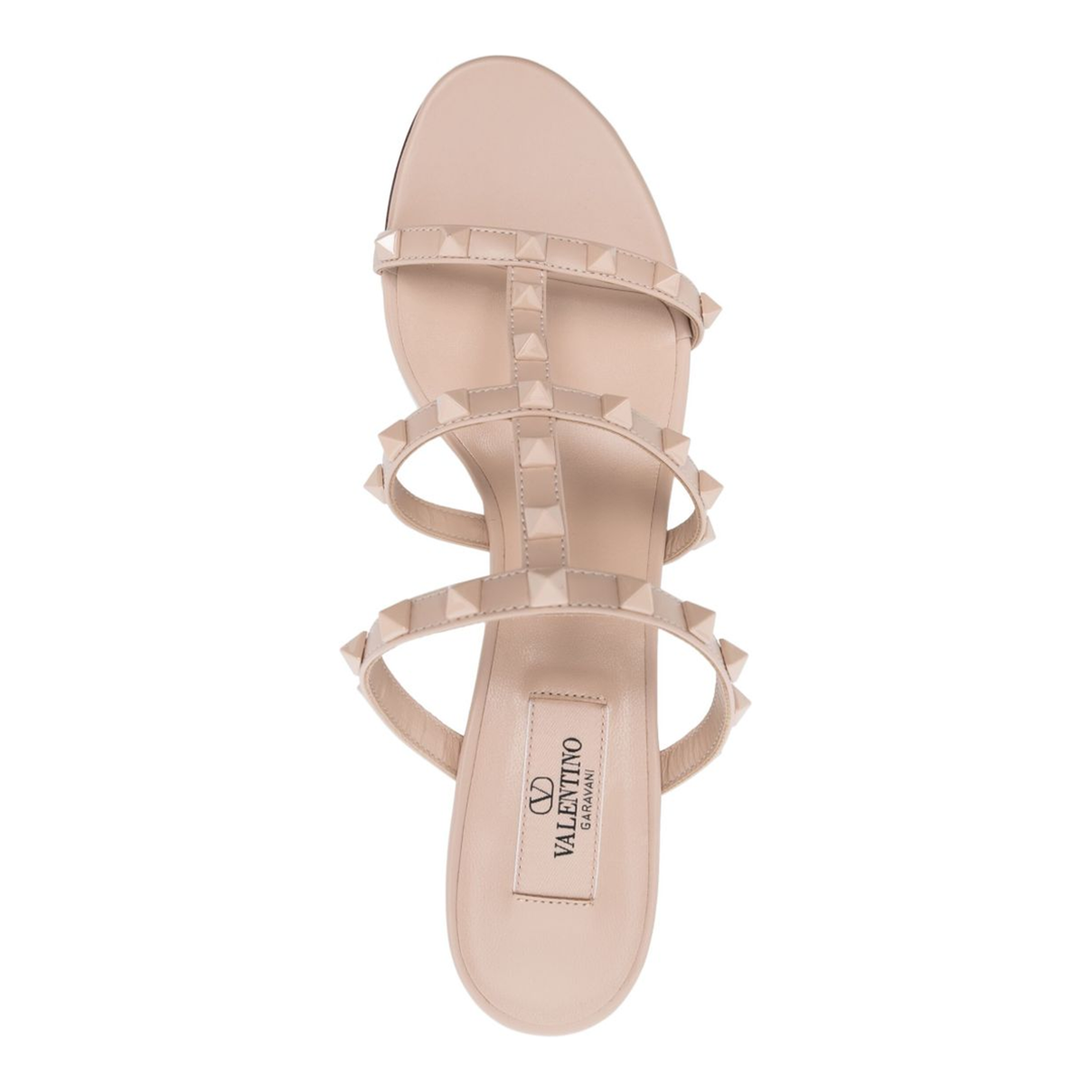 Rockstud Calfskin Leather Slide Sandal 60 Mm - Image 4