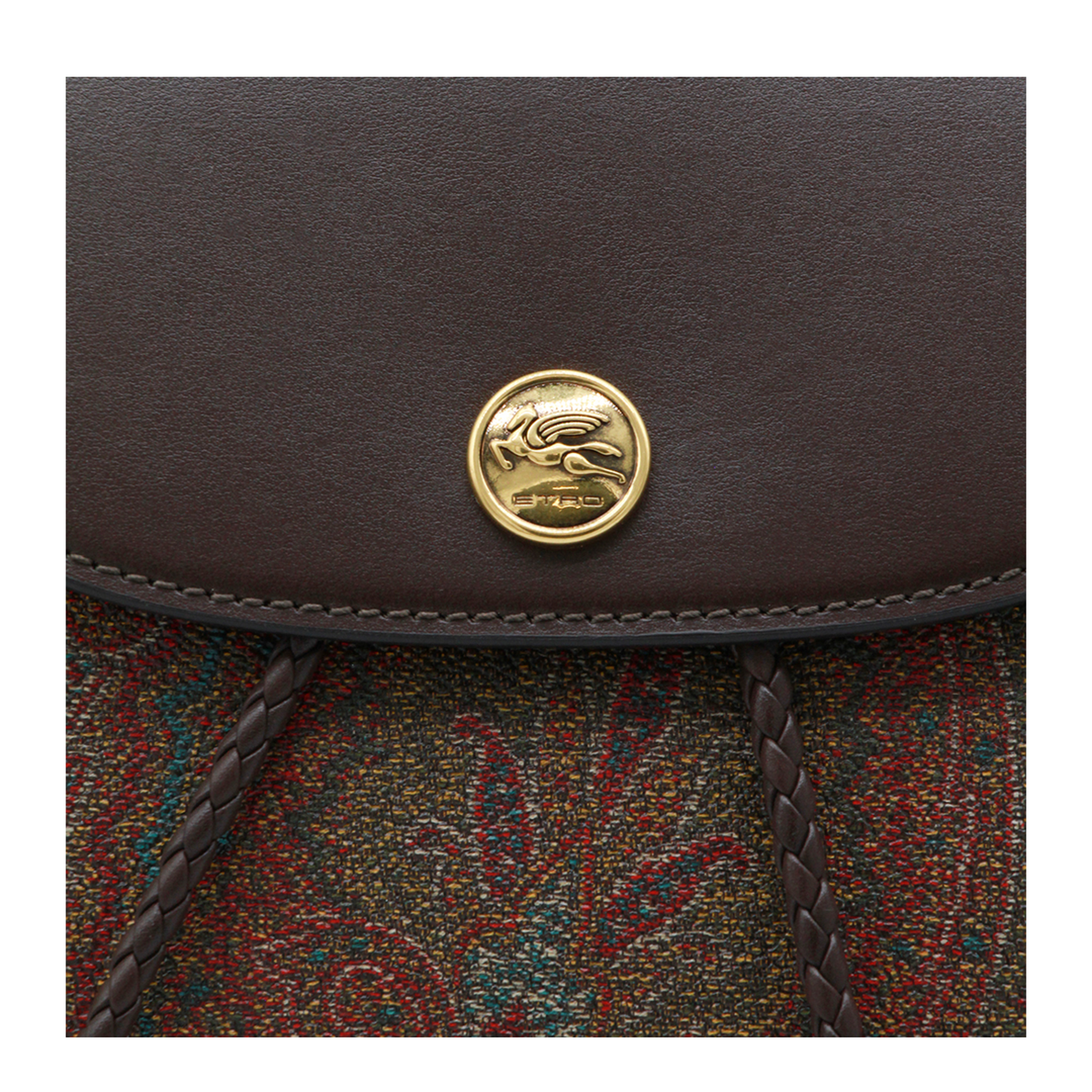 Essential S Arnica Small Jacquard Backpack - Brown - Image 7