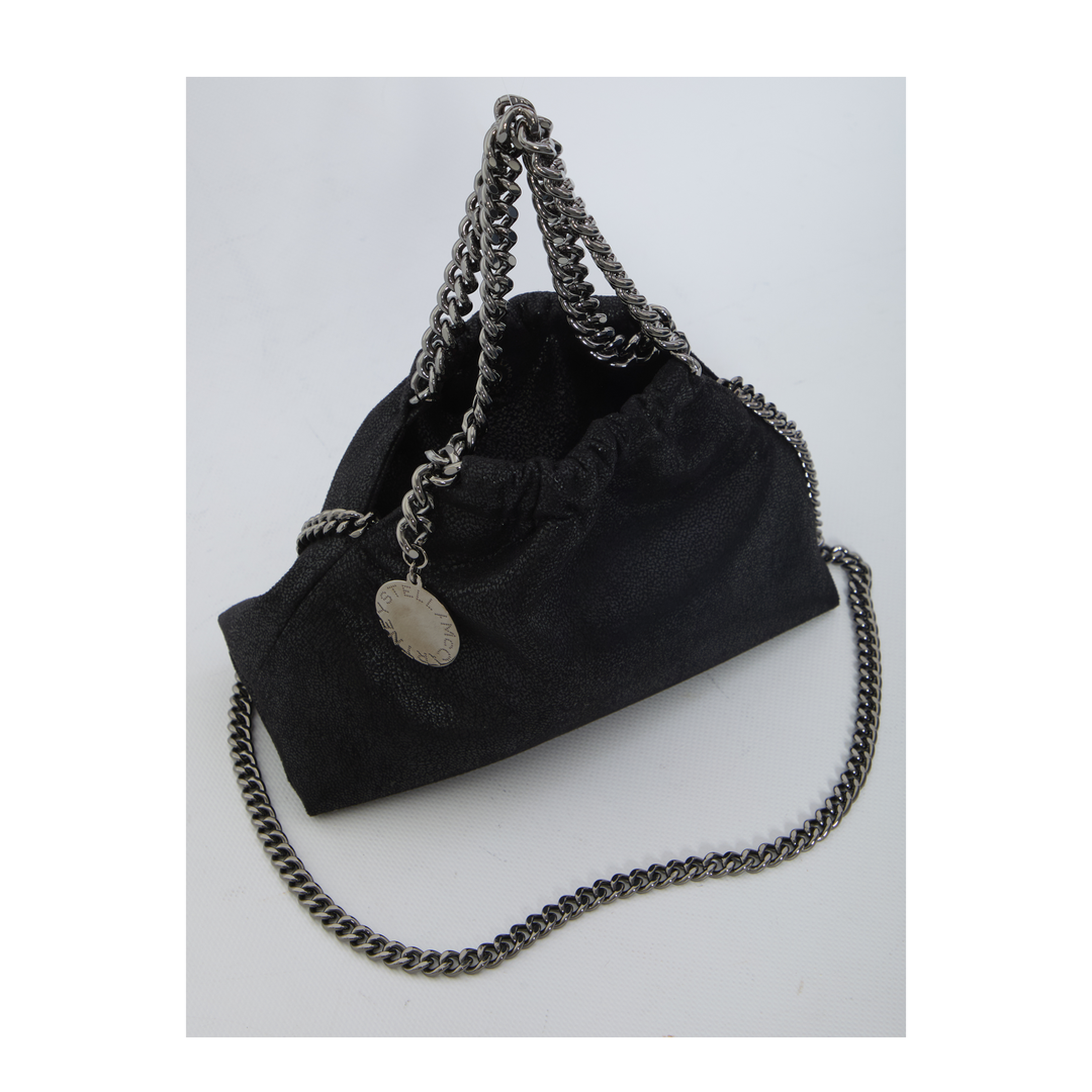Falabella Mini Polyester Crossbody Bag - Black - Image 3